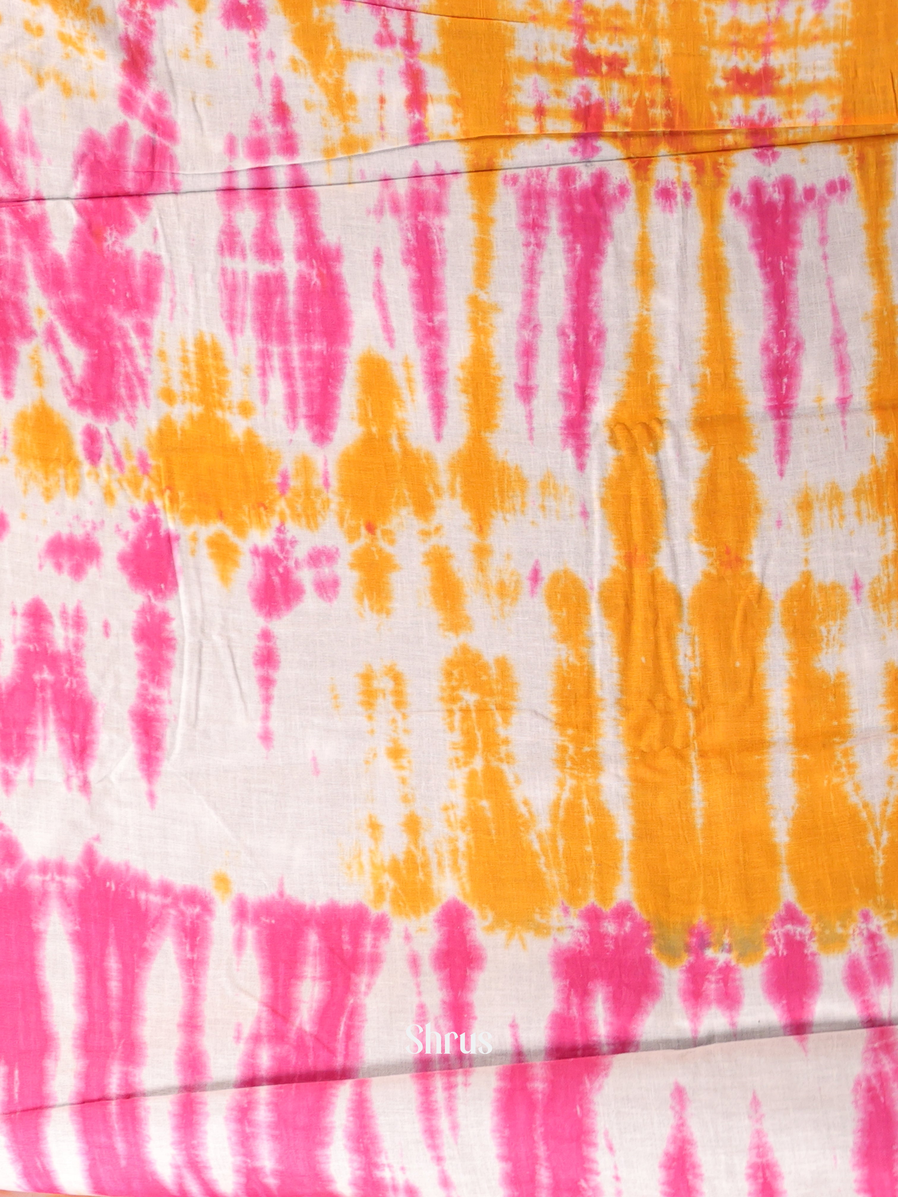 Grey & Pink - Cotton Saree - Shop on Shrus.com