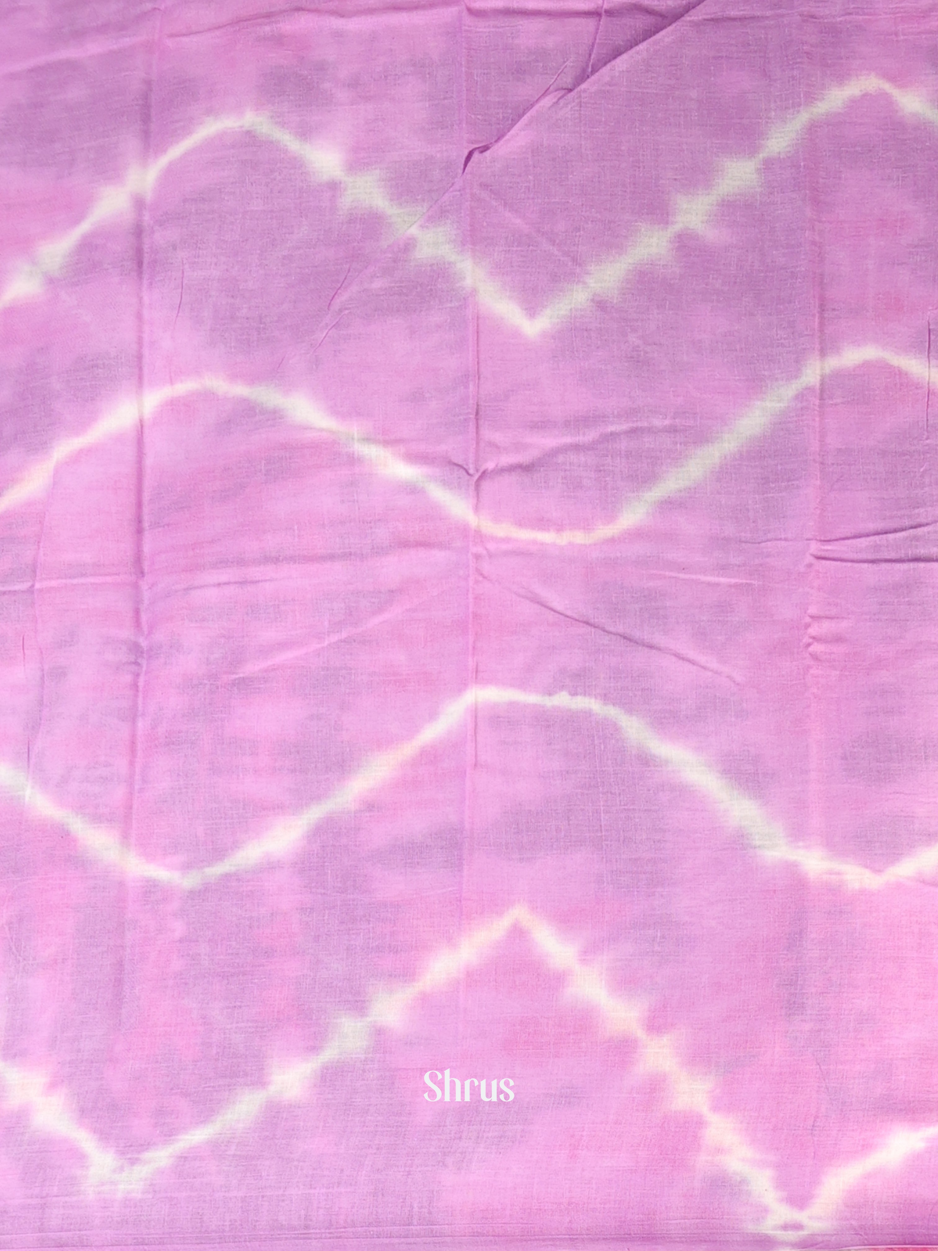 Lavender & Pink - Cotton Saree