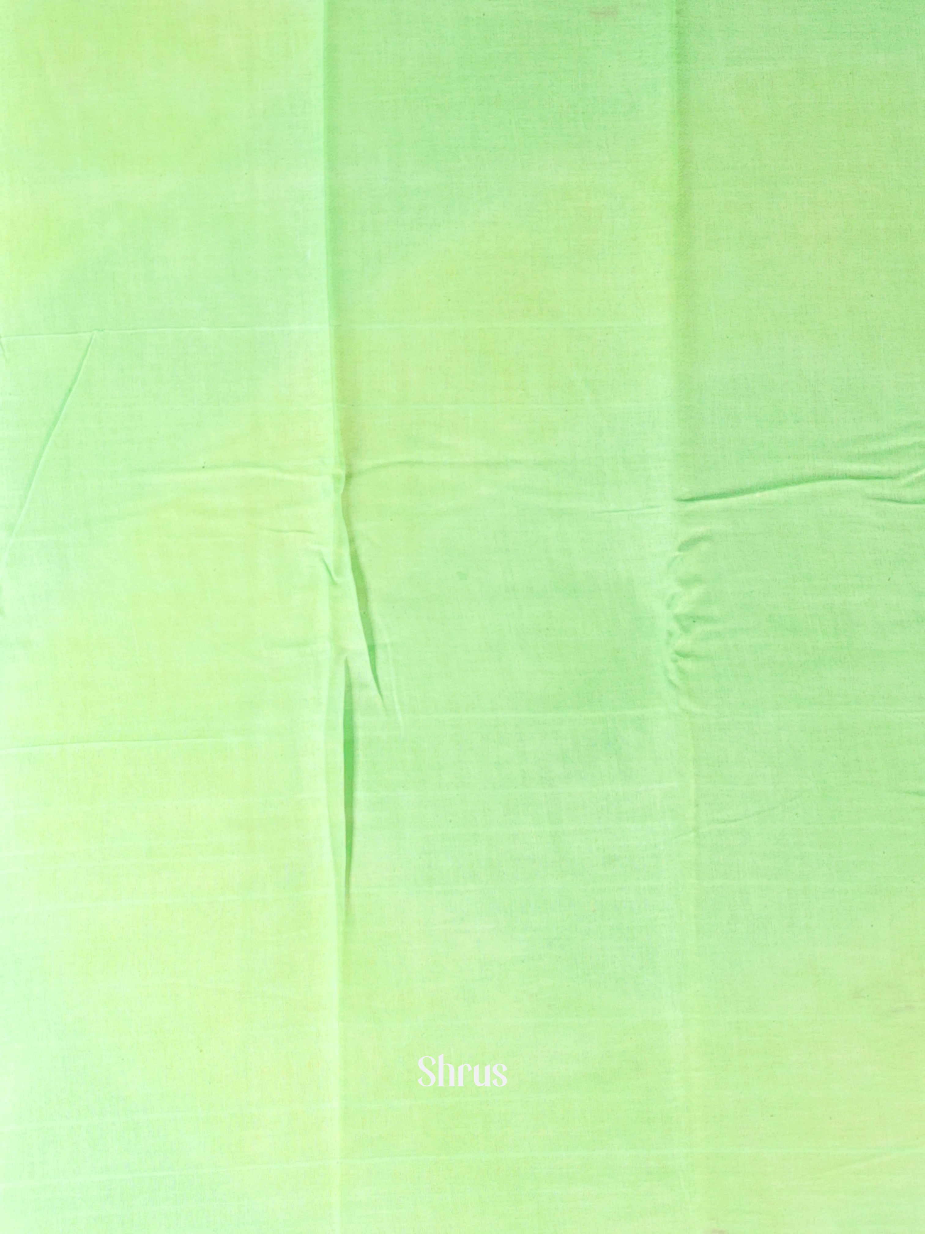 Cream & Pista Green - Cotton Saree