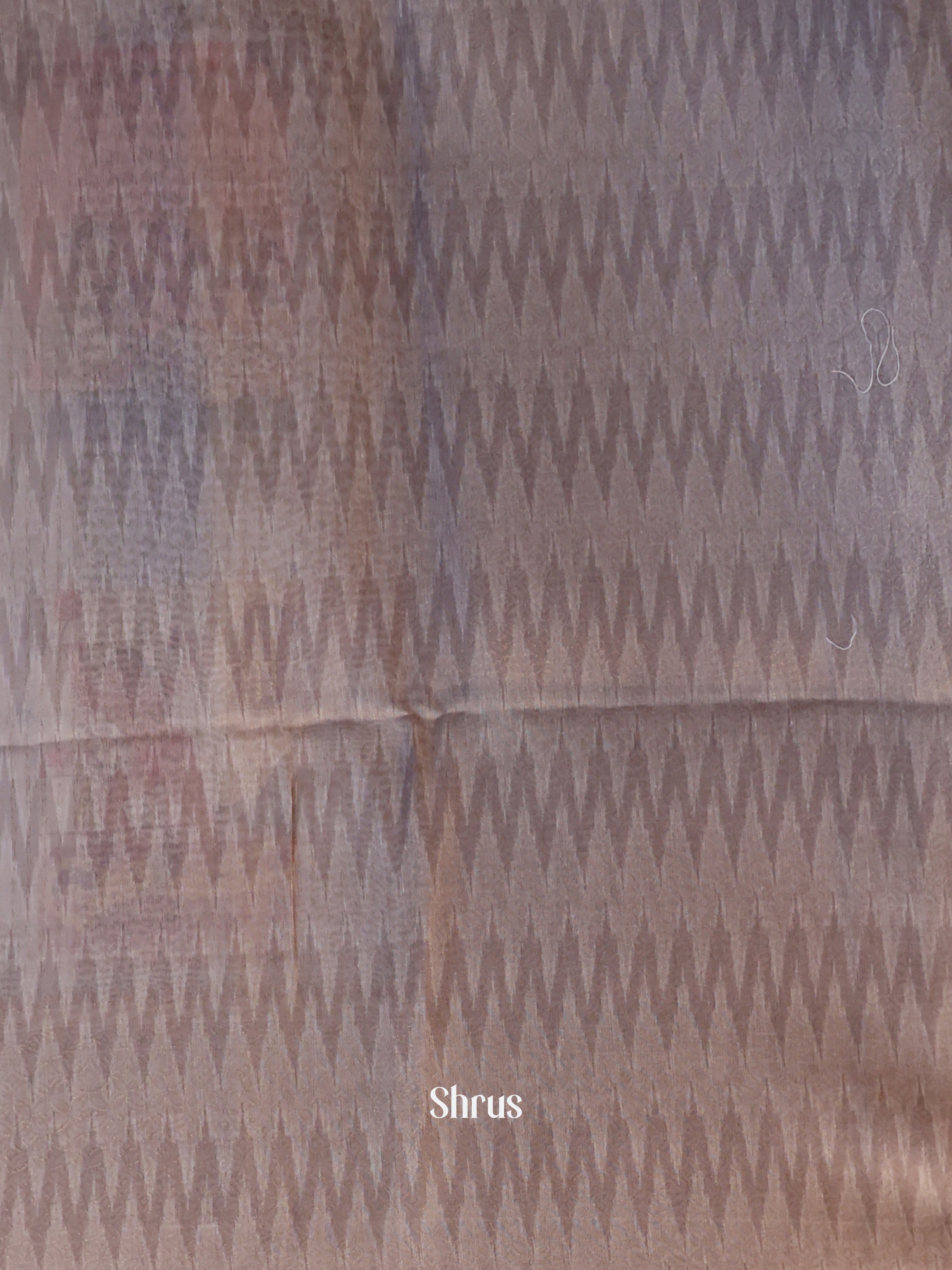 Grey & Brown - Semi Jute Saree