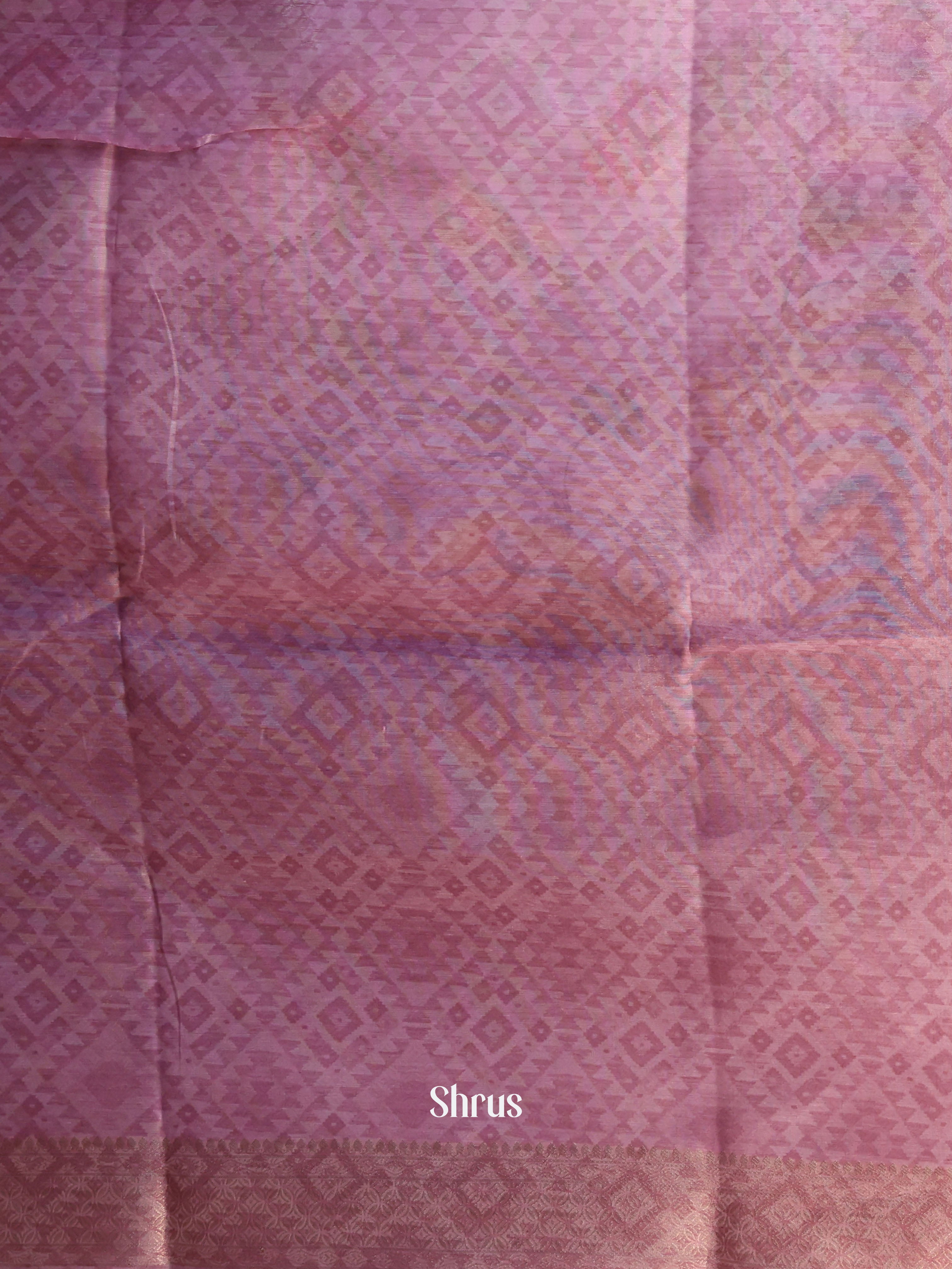 Purple & Violet -Semi Jute Saree