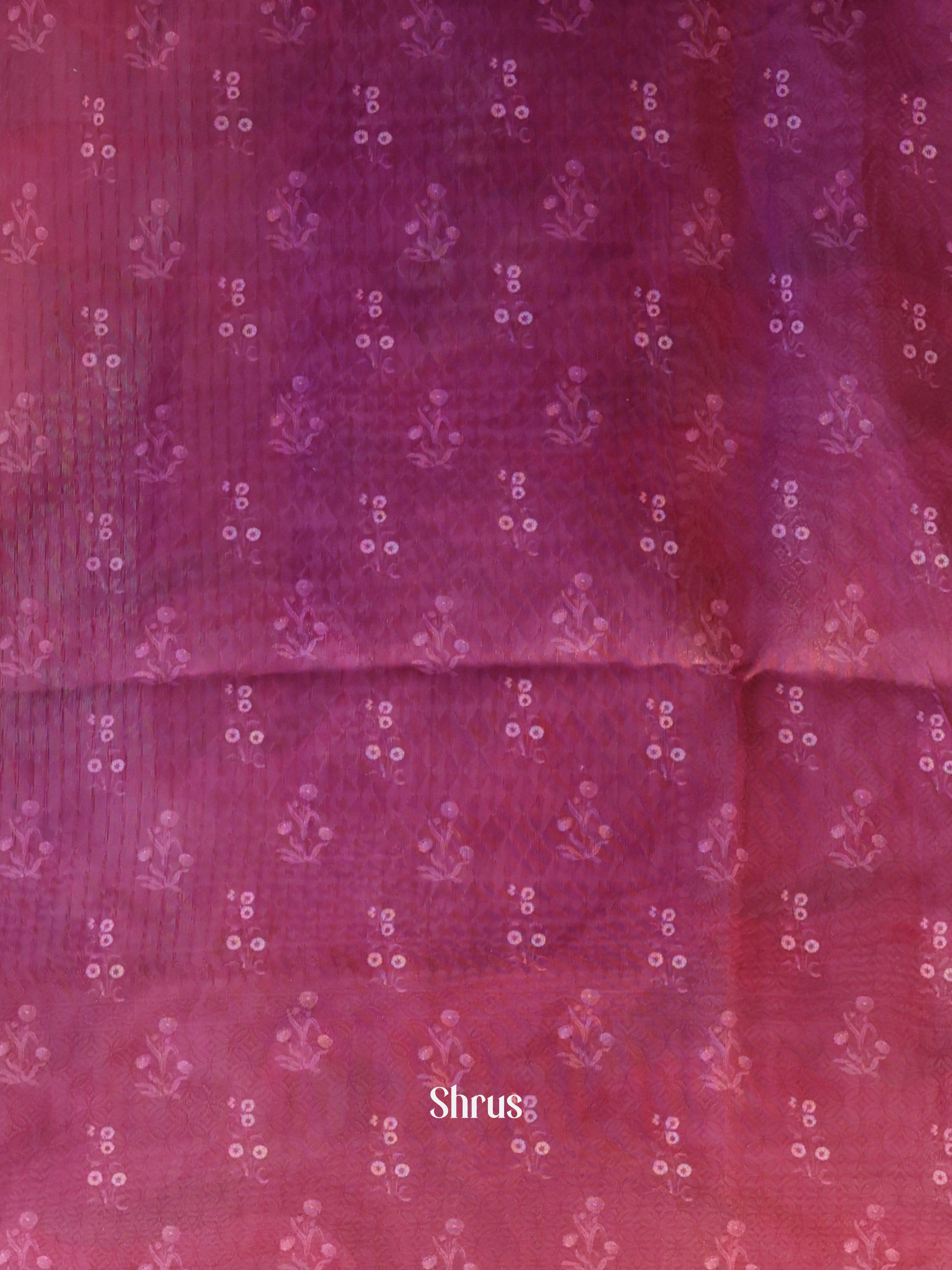 Purple - Semi Jute Saree