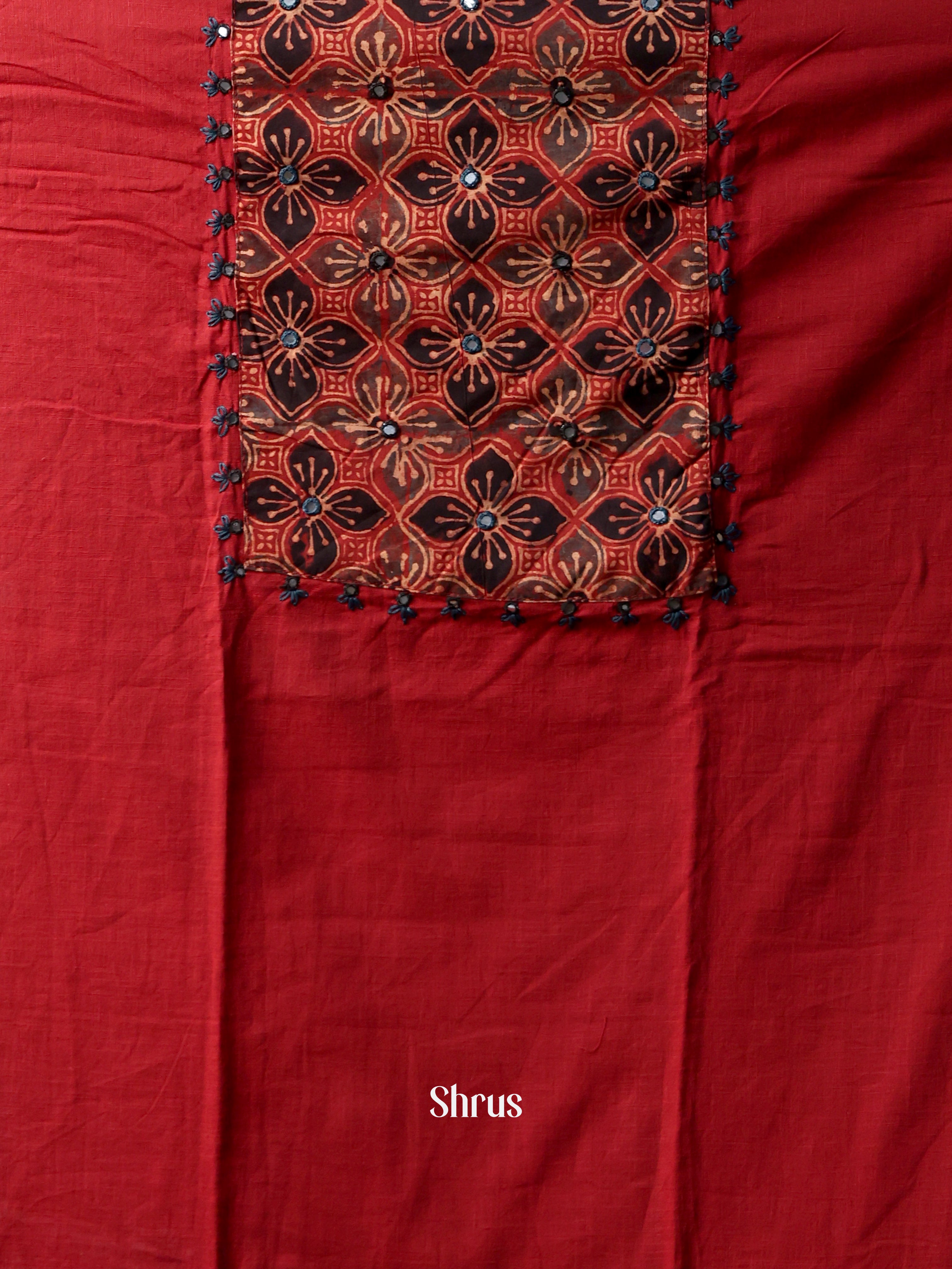 Red & Black - Cotton salwar