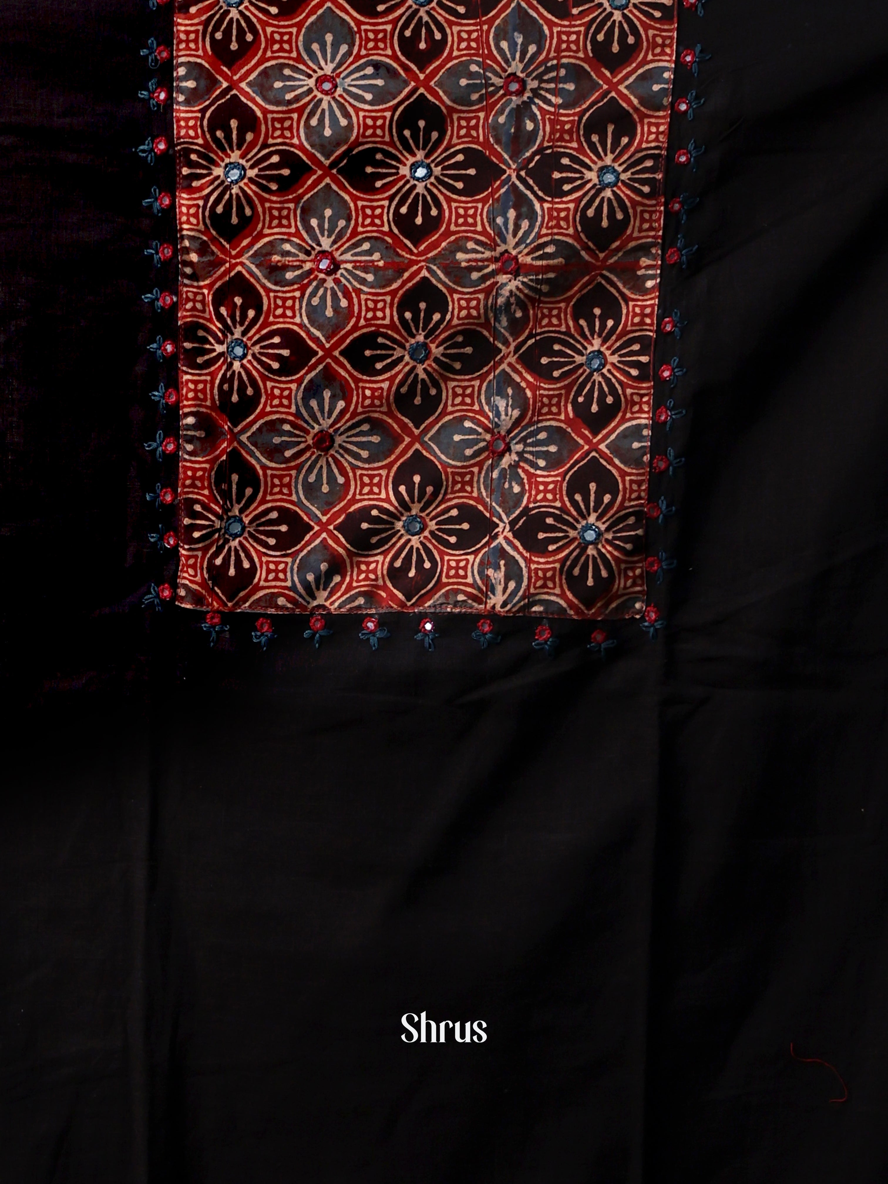 Black & Red - Cotton salwar