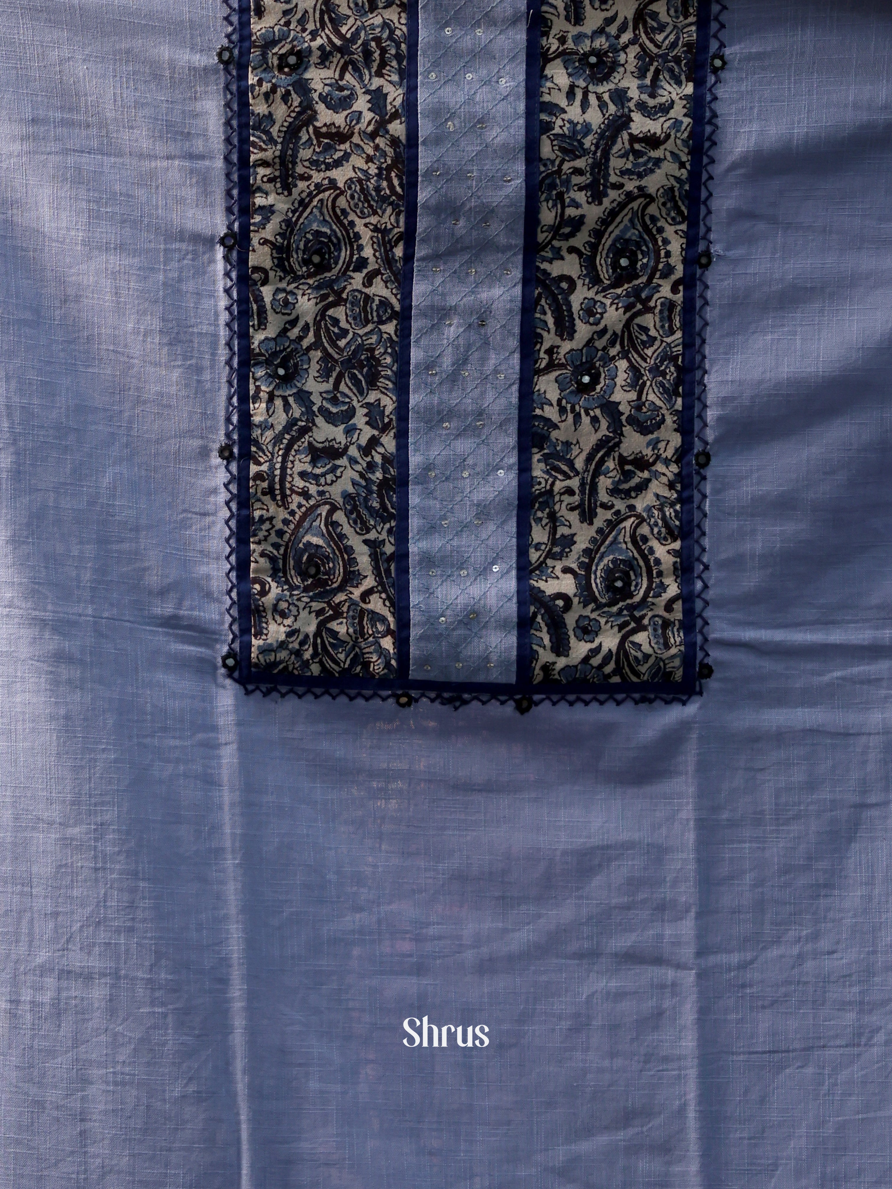 Lite Blue & Blue - Cotton salwar