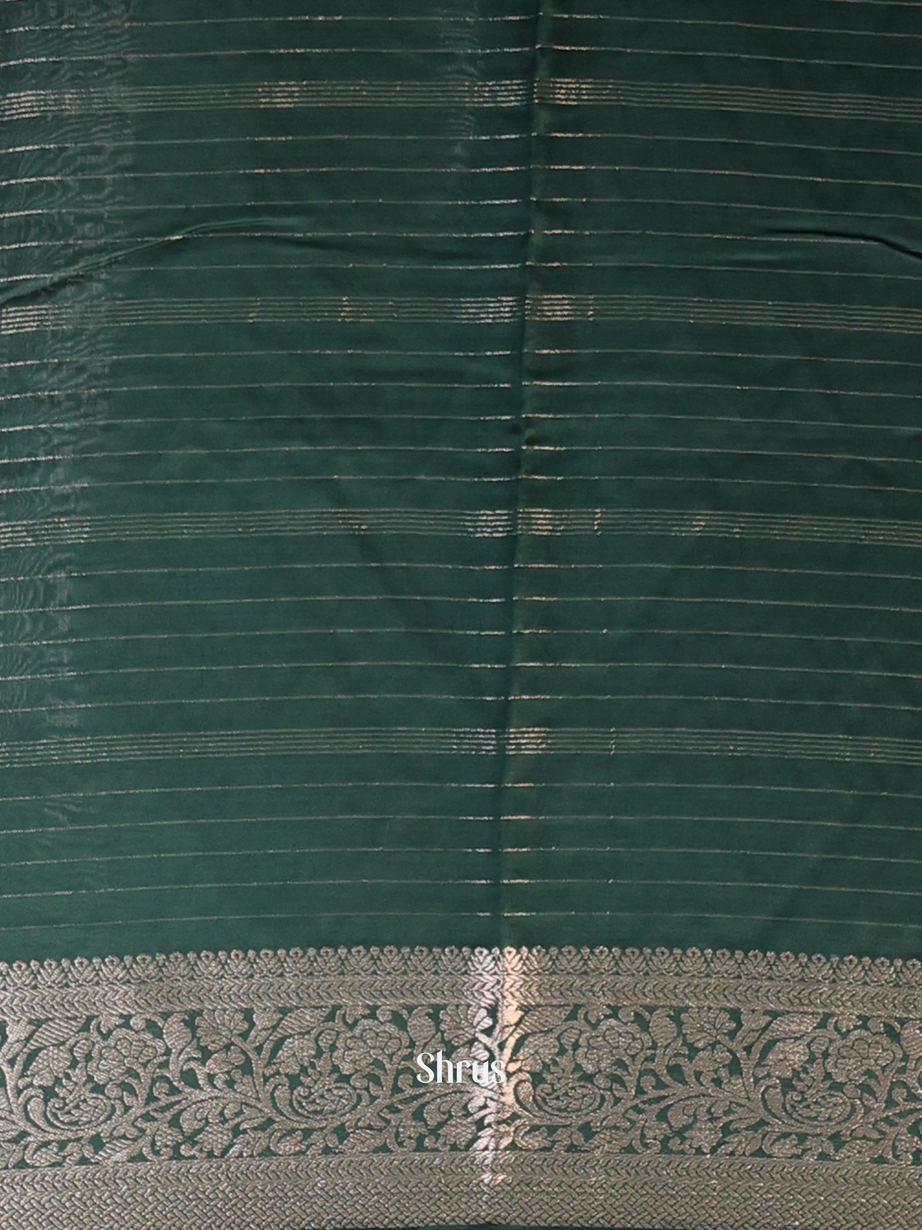 Green - Semi Mysoresilk Saree