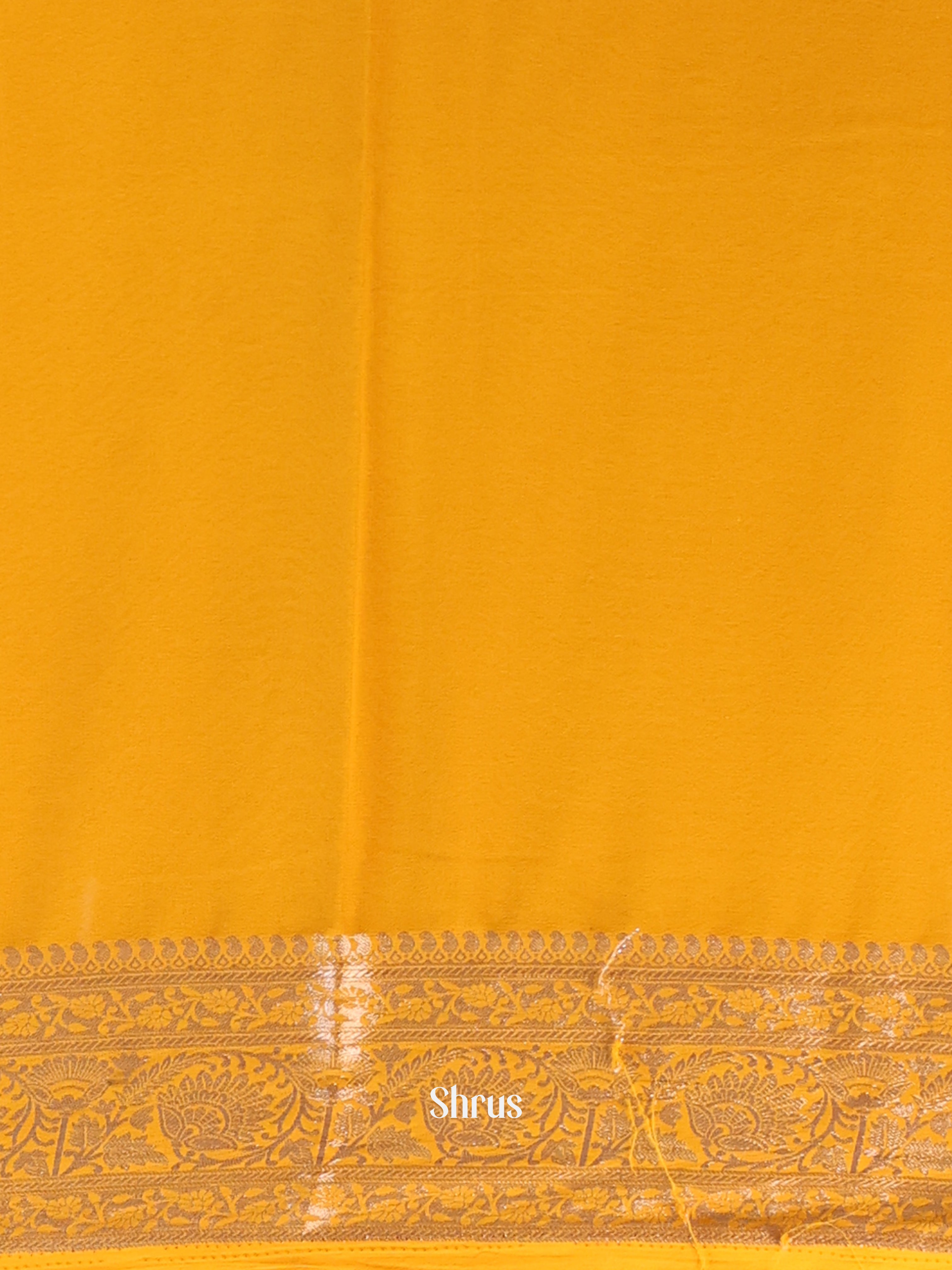 Mambazha Yellow - Semi Mysoresilk Saree