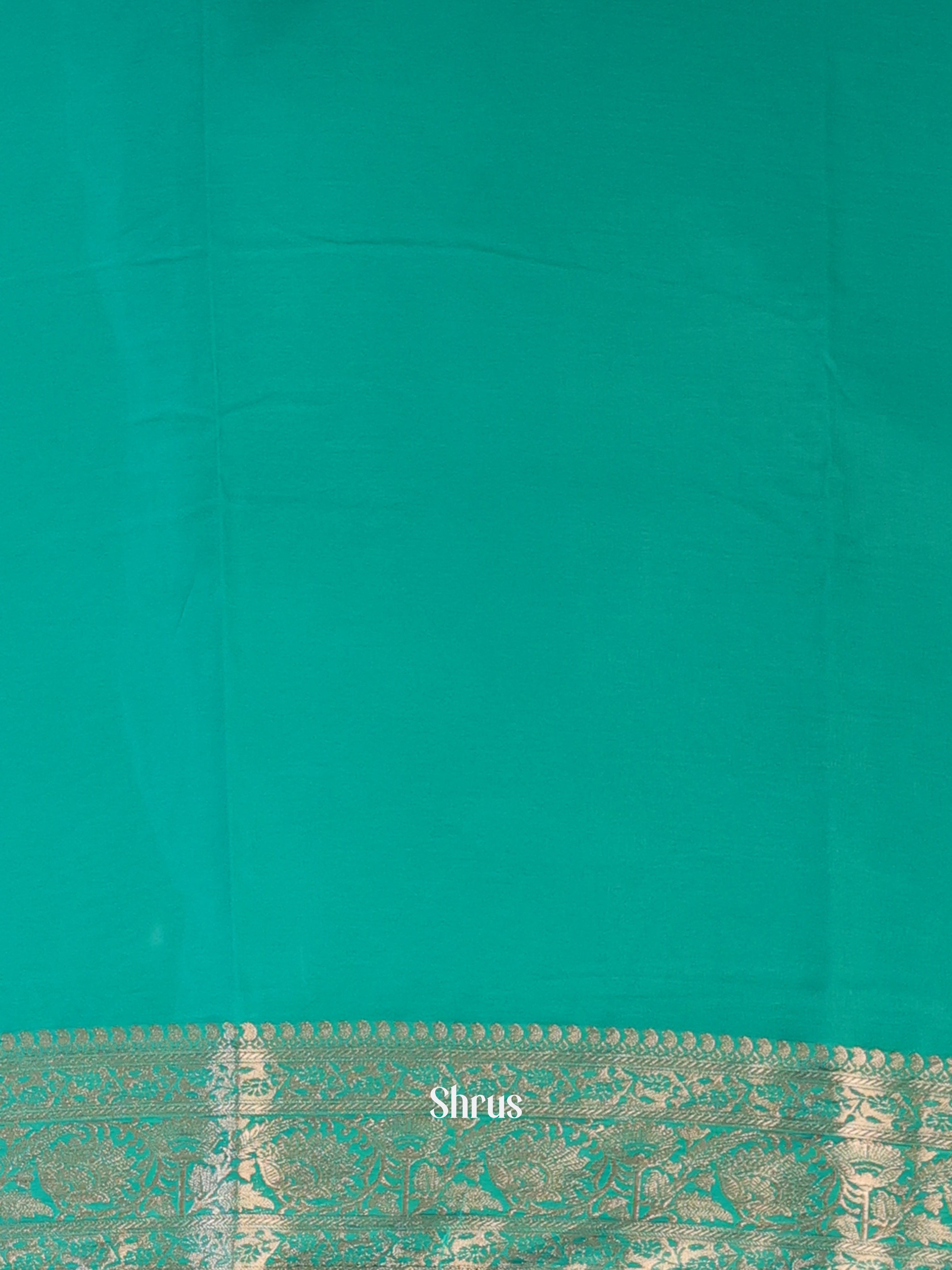 Green - Semi Mysoresilk Saree