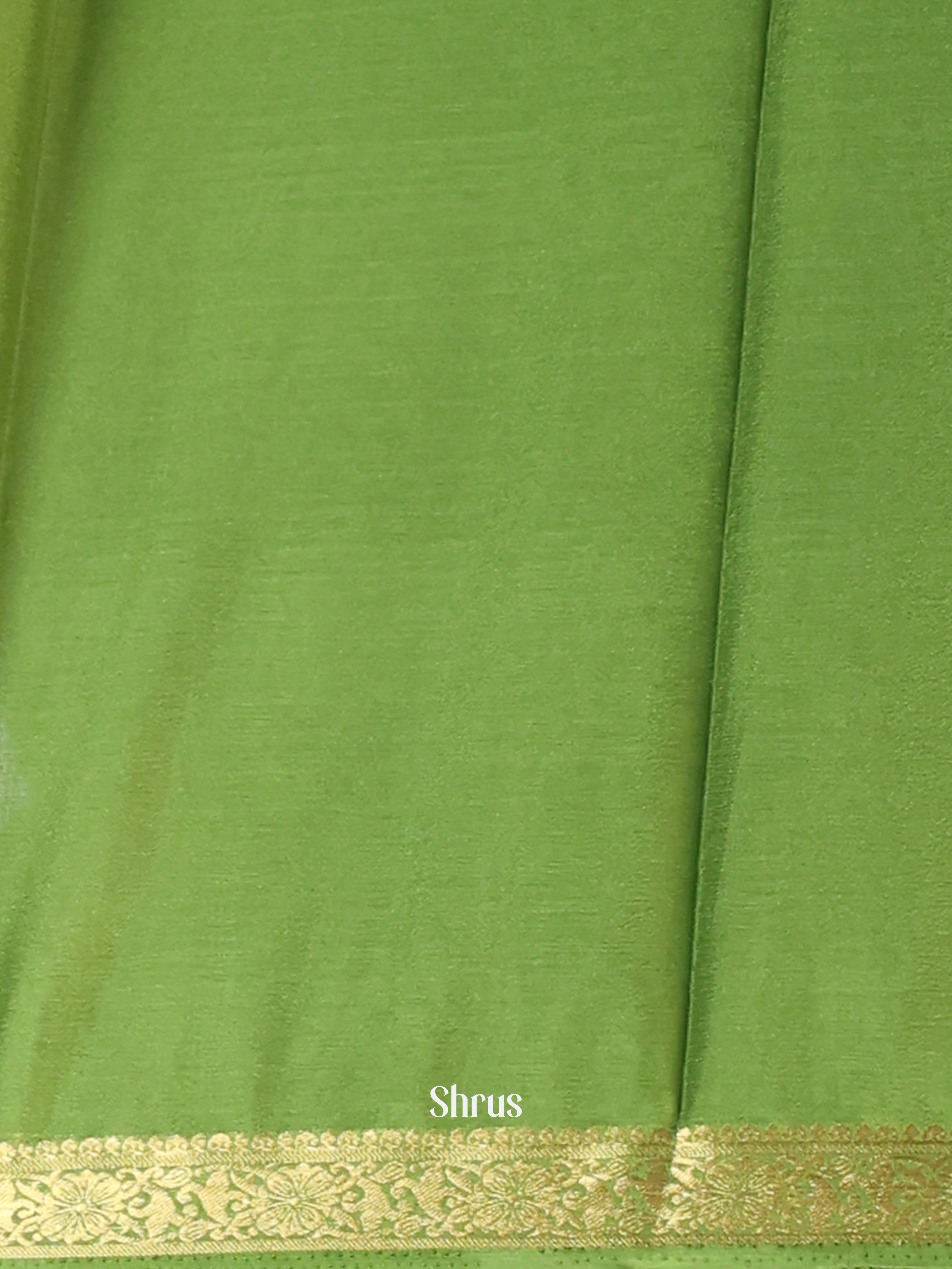 Green - Semi Mysoresilk Saree