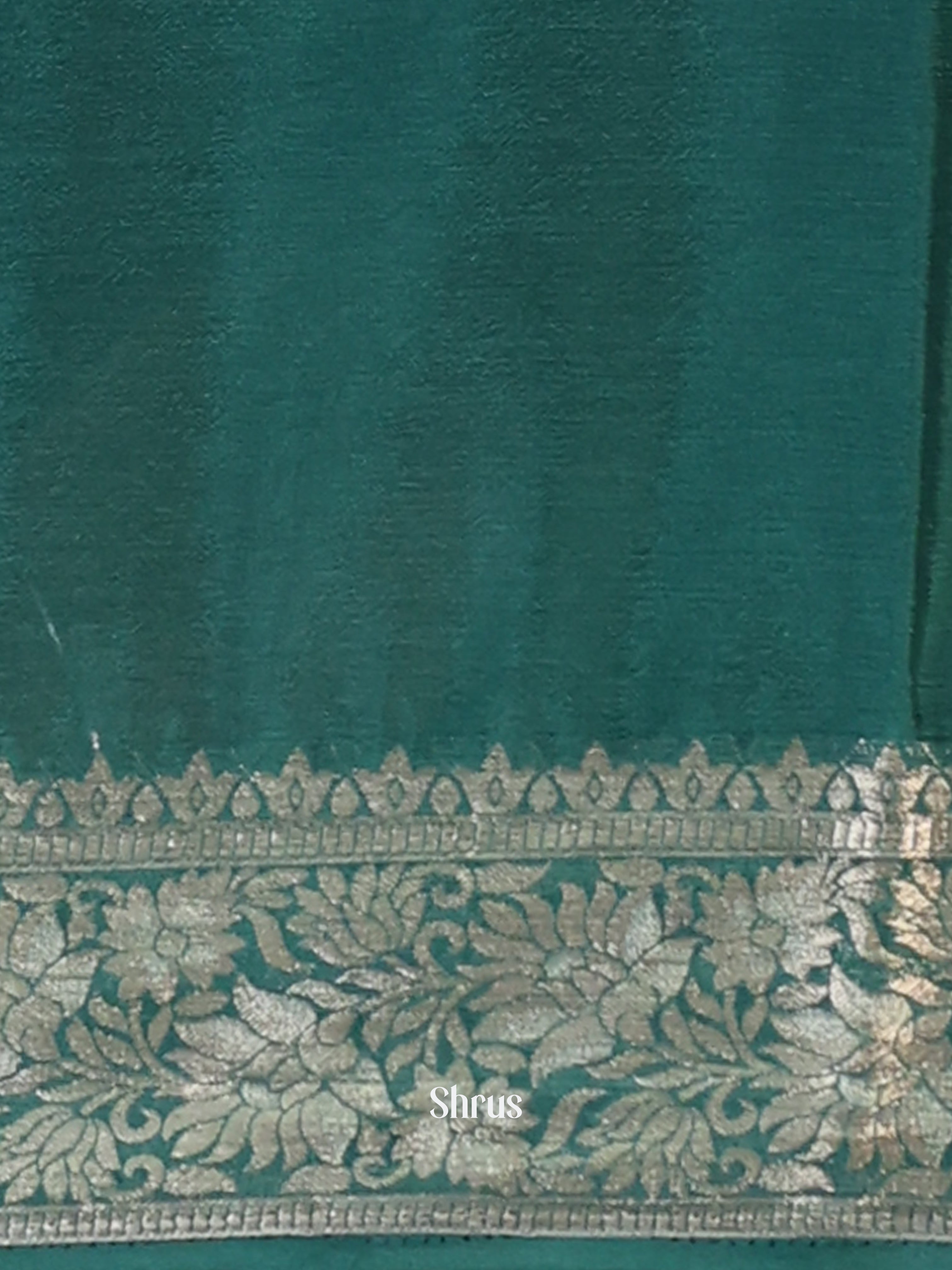 Green - Semi Mysoresilk Saree