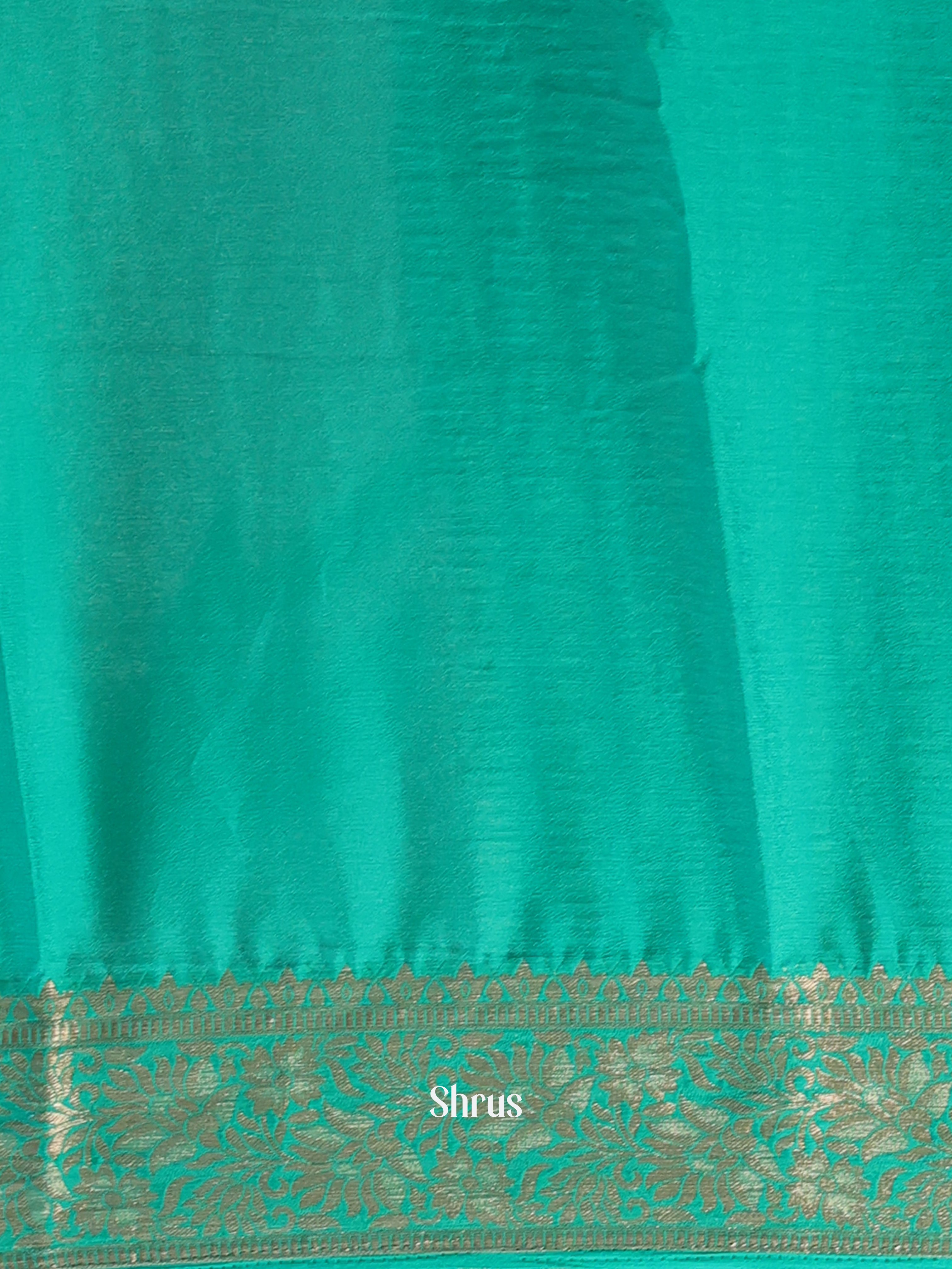 Green - Semi Mysoresilk Saree