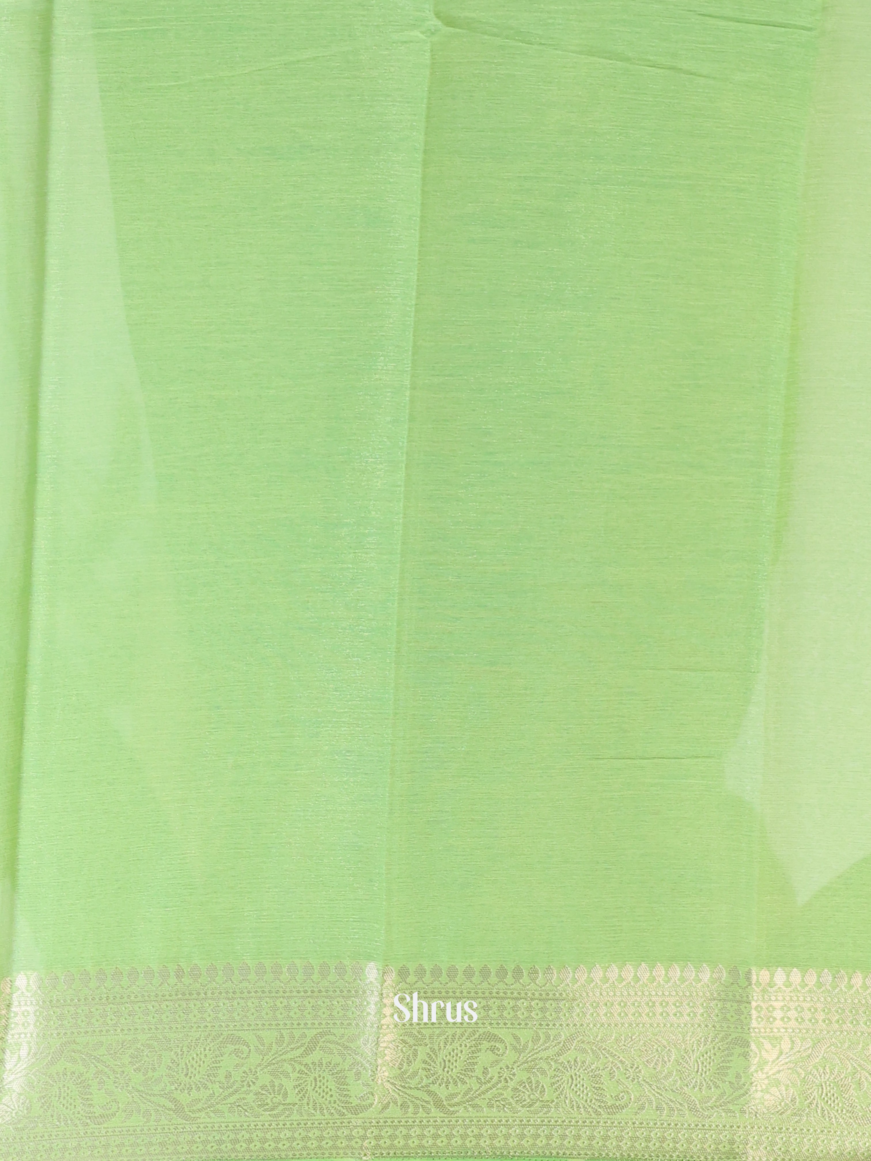 Pista Green - Semi Mysoresilk Saree