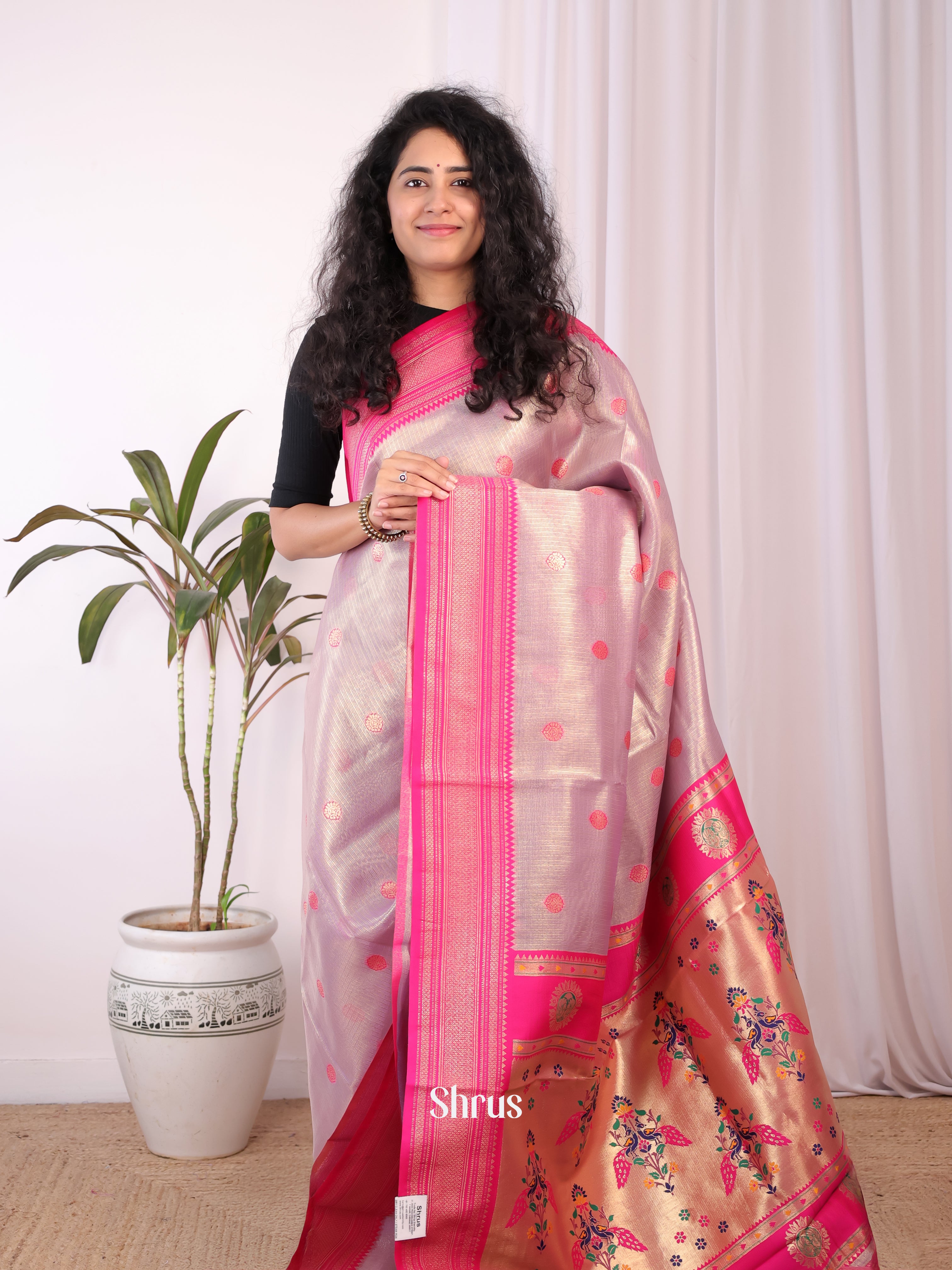 CIS30203 - Banarasi kota Saree - Shop on Shrus.com