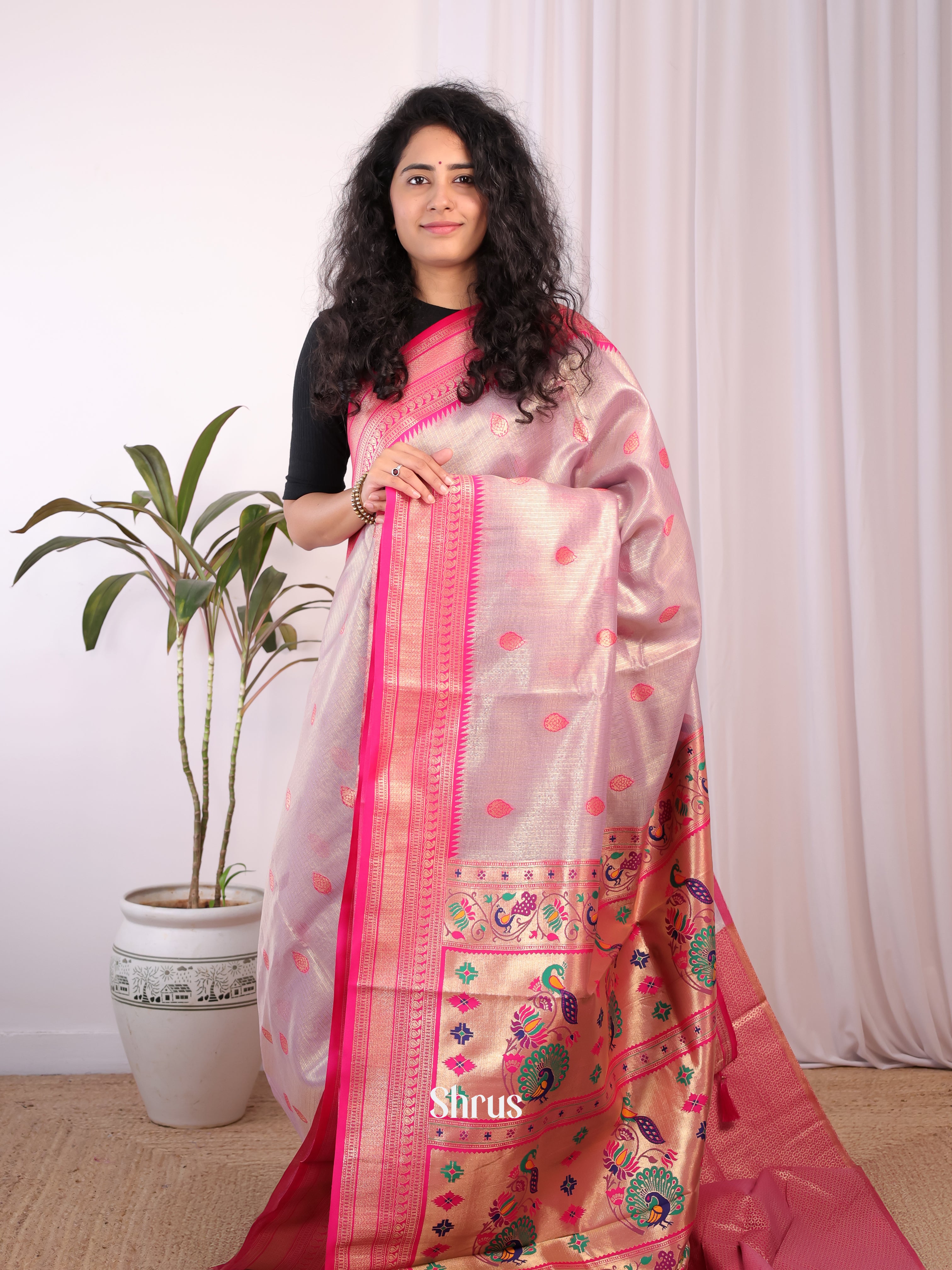 CIS30210 - Banarasi kota Saree - Shop on Shrus.com