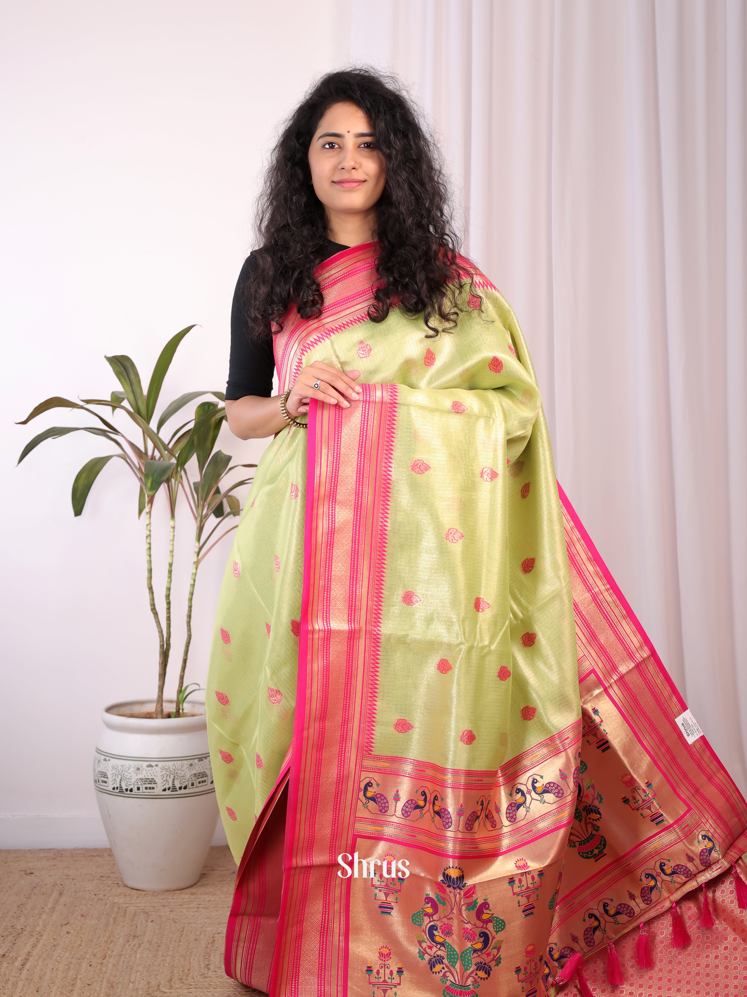 CIS30219 - Banarasi kota Saree - Shop on Shrus.com