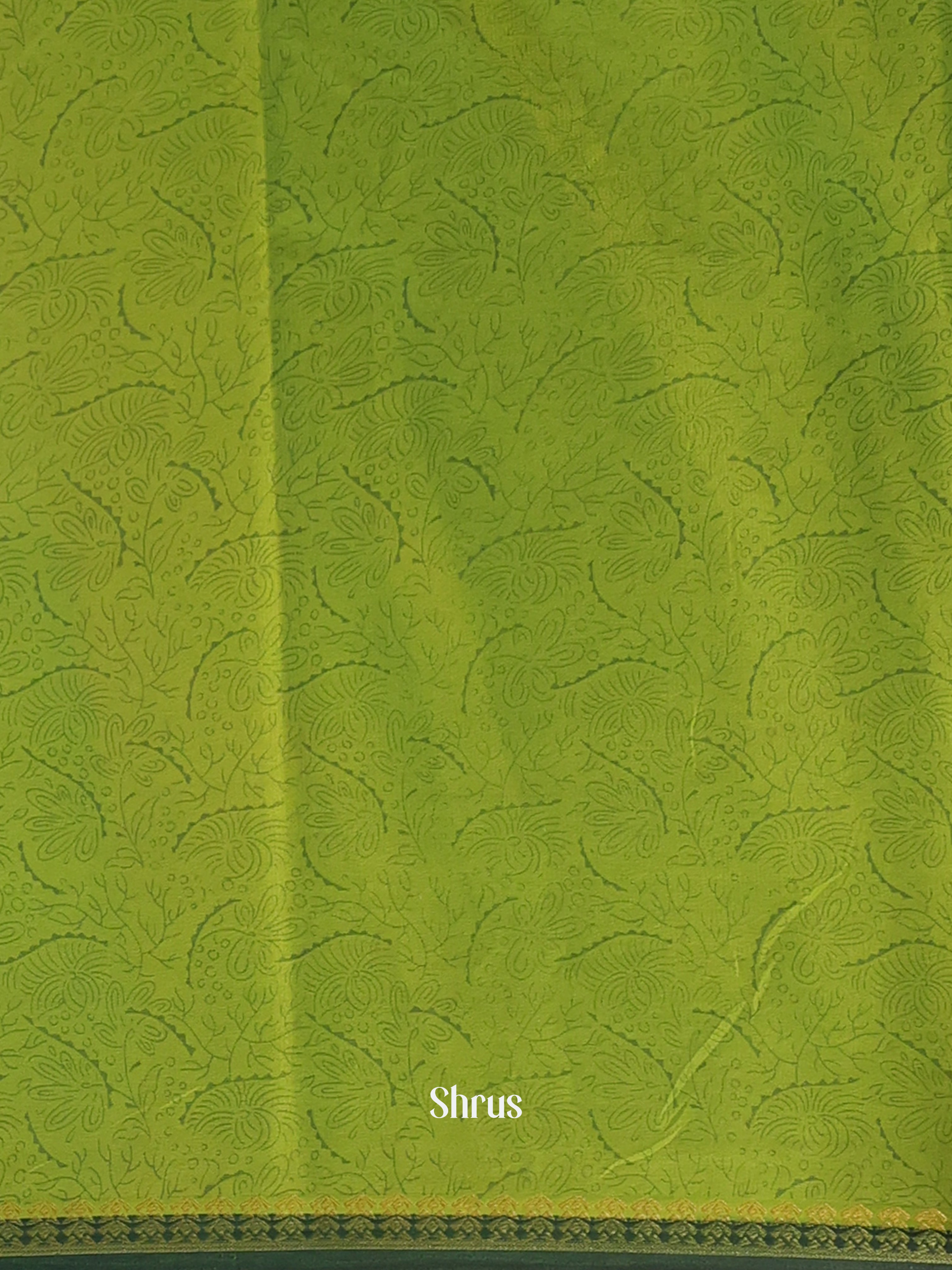 Green - Semi Mysoresilk Saree