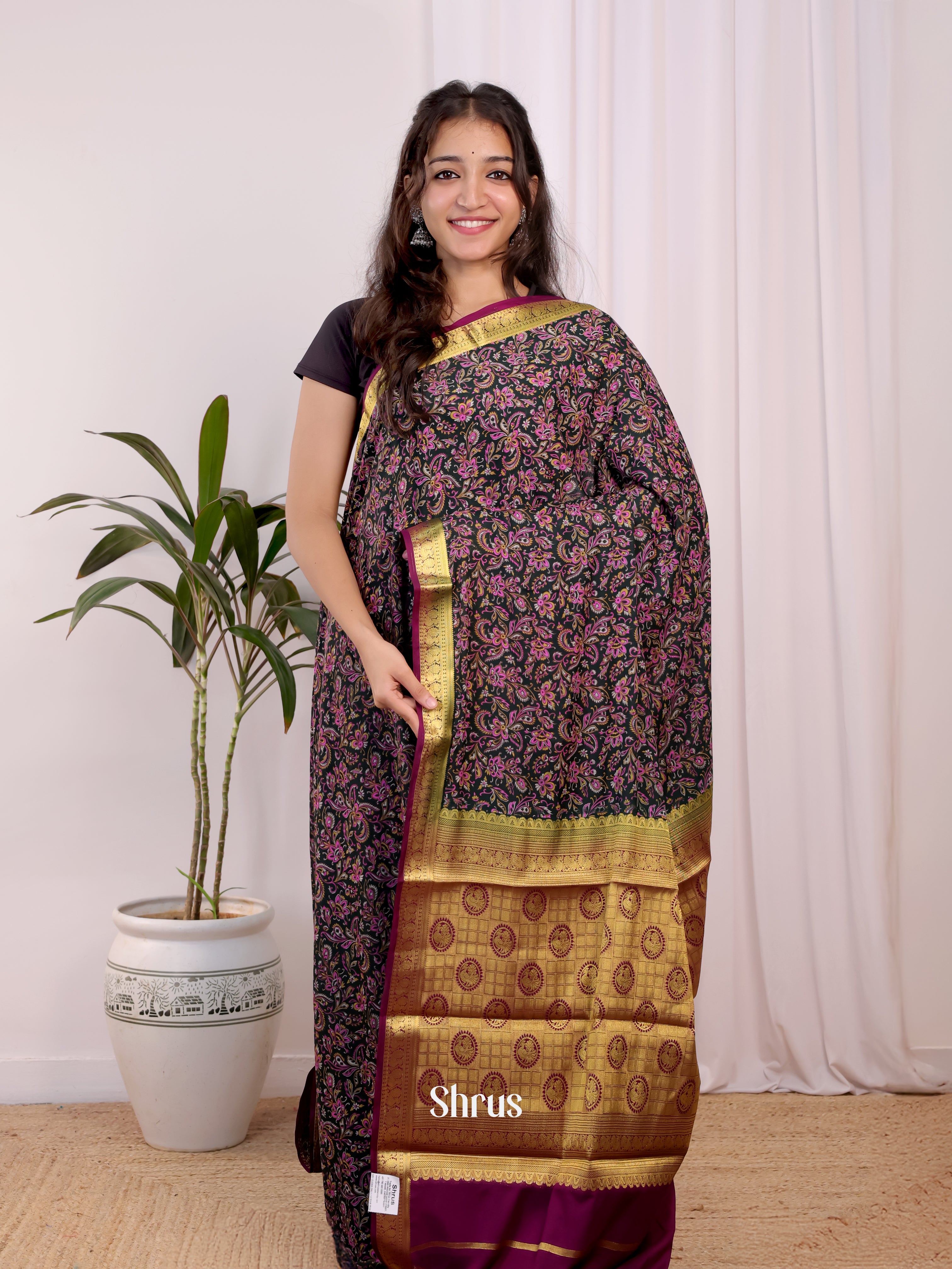 CJS02420 - Semi Mysoresilk Saree