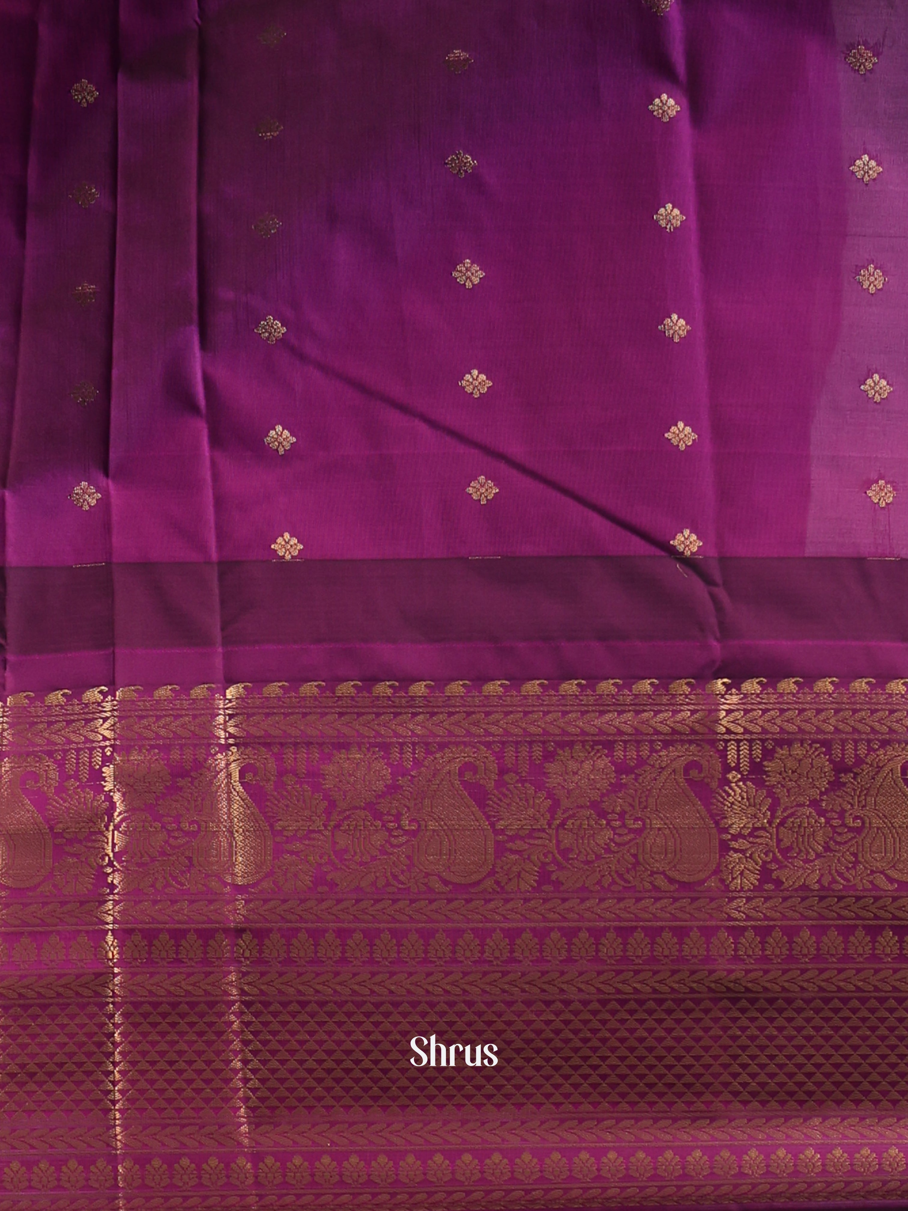 CJS02586 - Gadwal halfpure Saree - Shop on Shrus.com