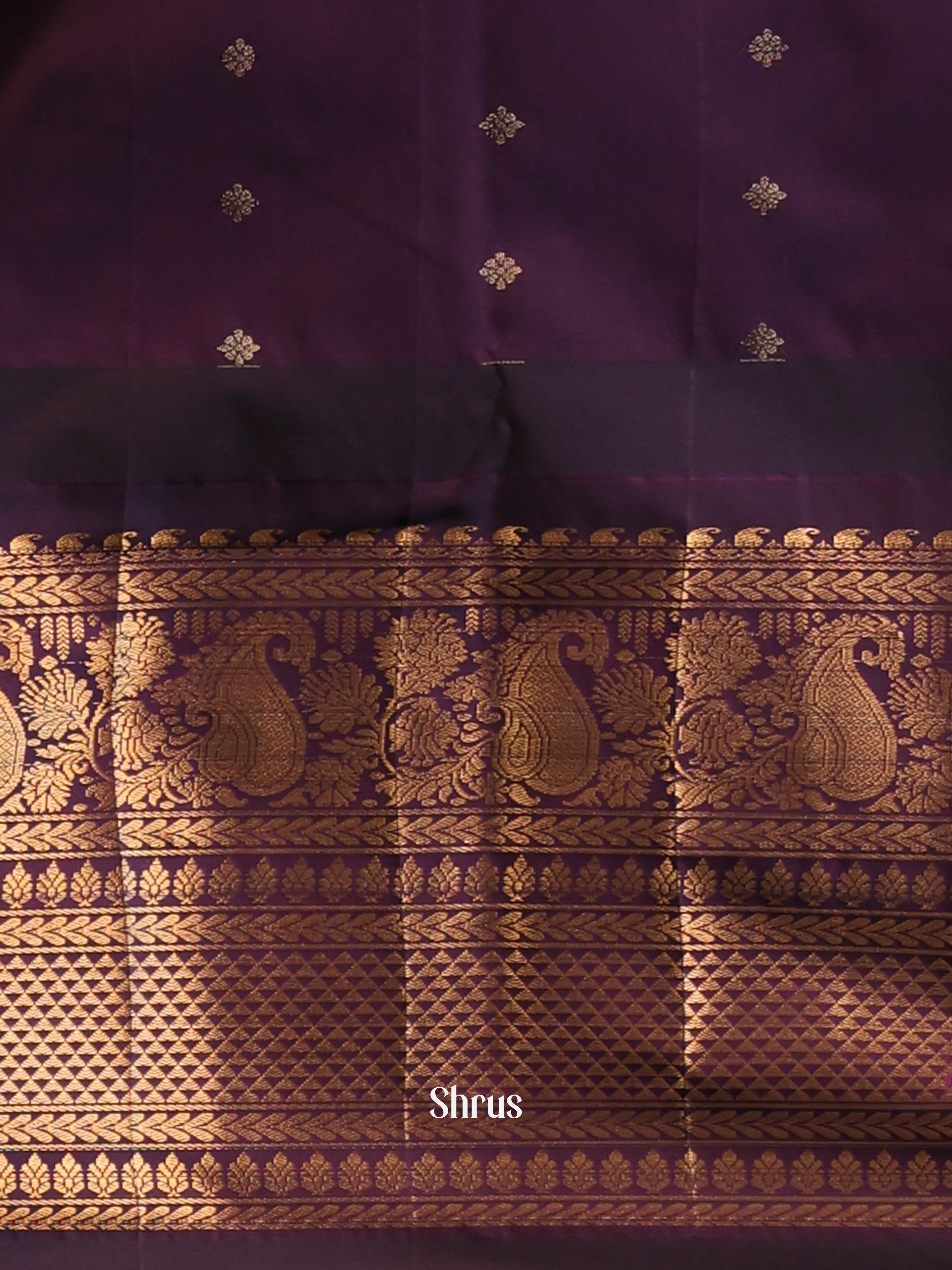 CJS02590 - Gadwal halfpure Saree - Shop on Shrus.com