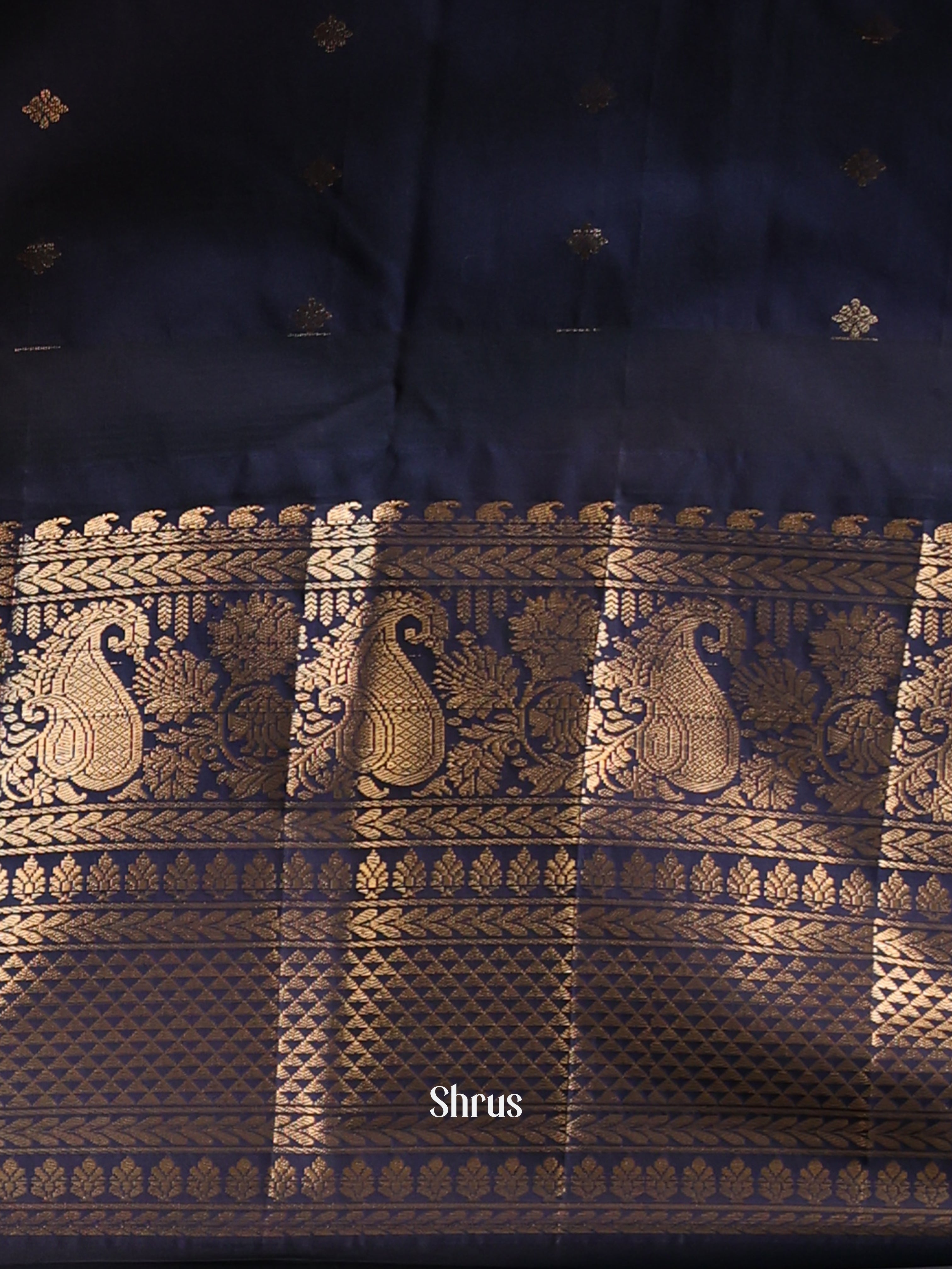 CJS02593 - Gadwal halfpure Saree - Shop on Shrus.com