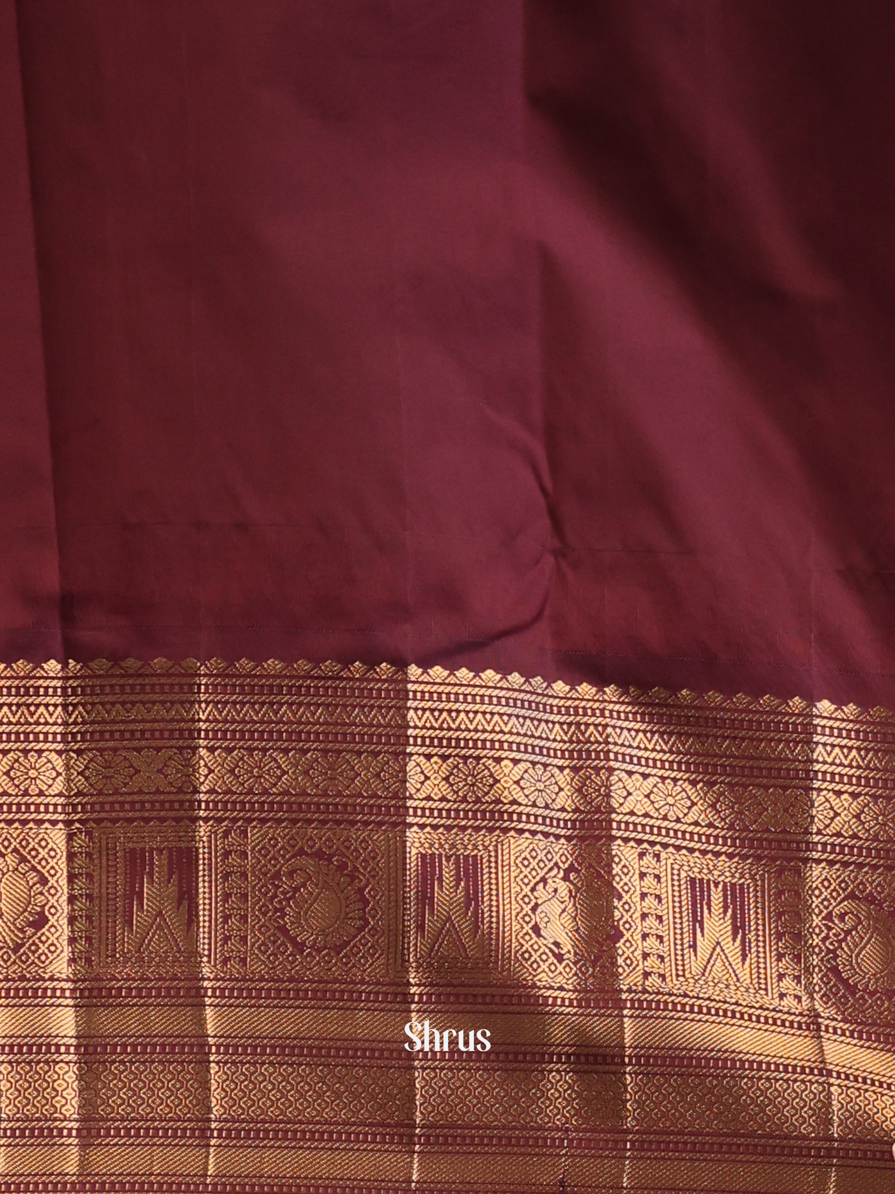 CJS02609 - Gadwal halfpure Saree - Shop on Shrus.com