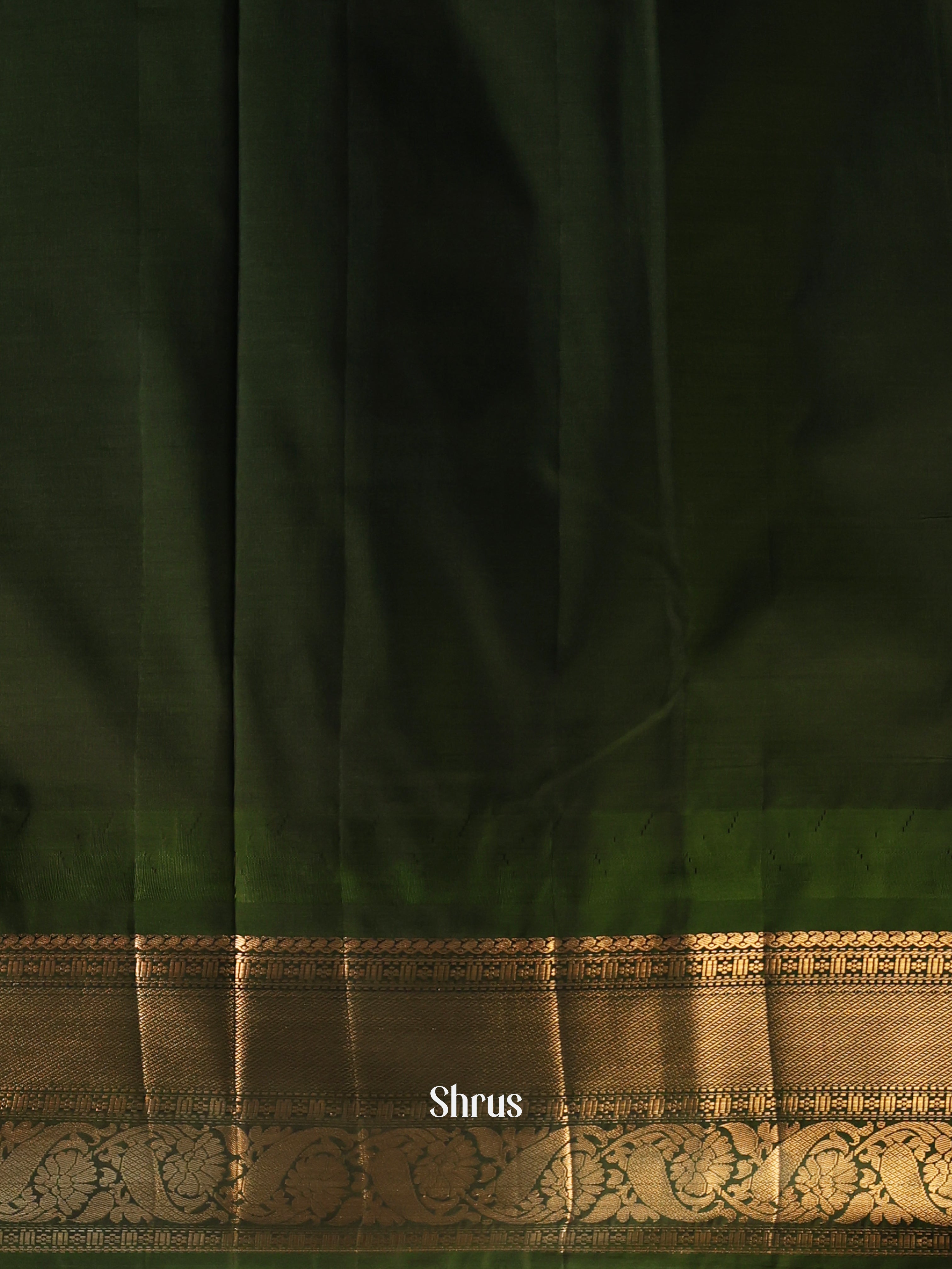 Pink & Green - Gadwal halfpure Saree