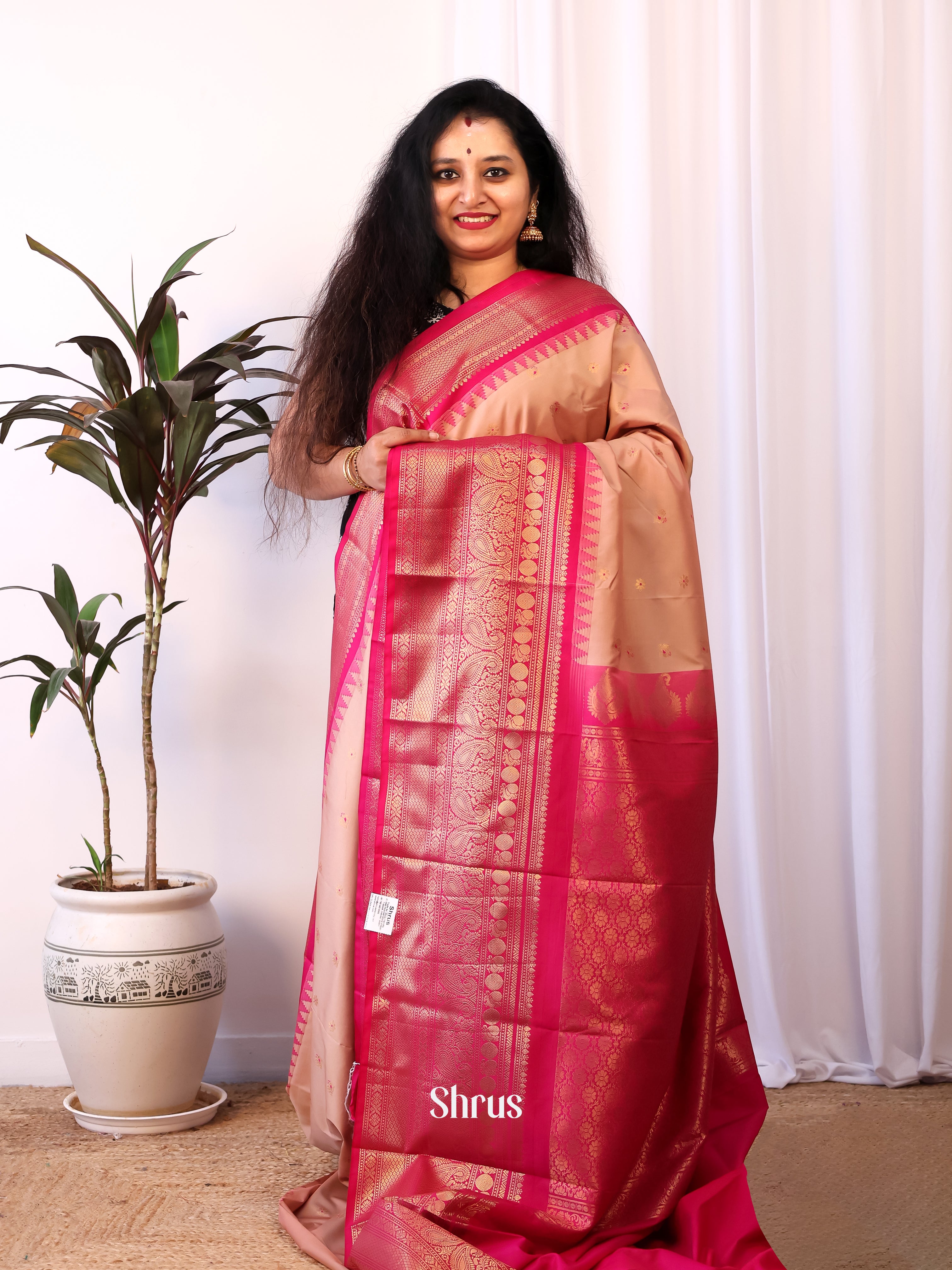 CJS02748 - Gadwal halfpure Saree