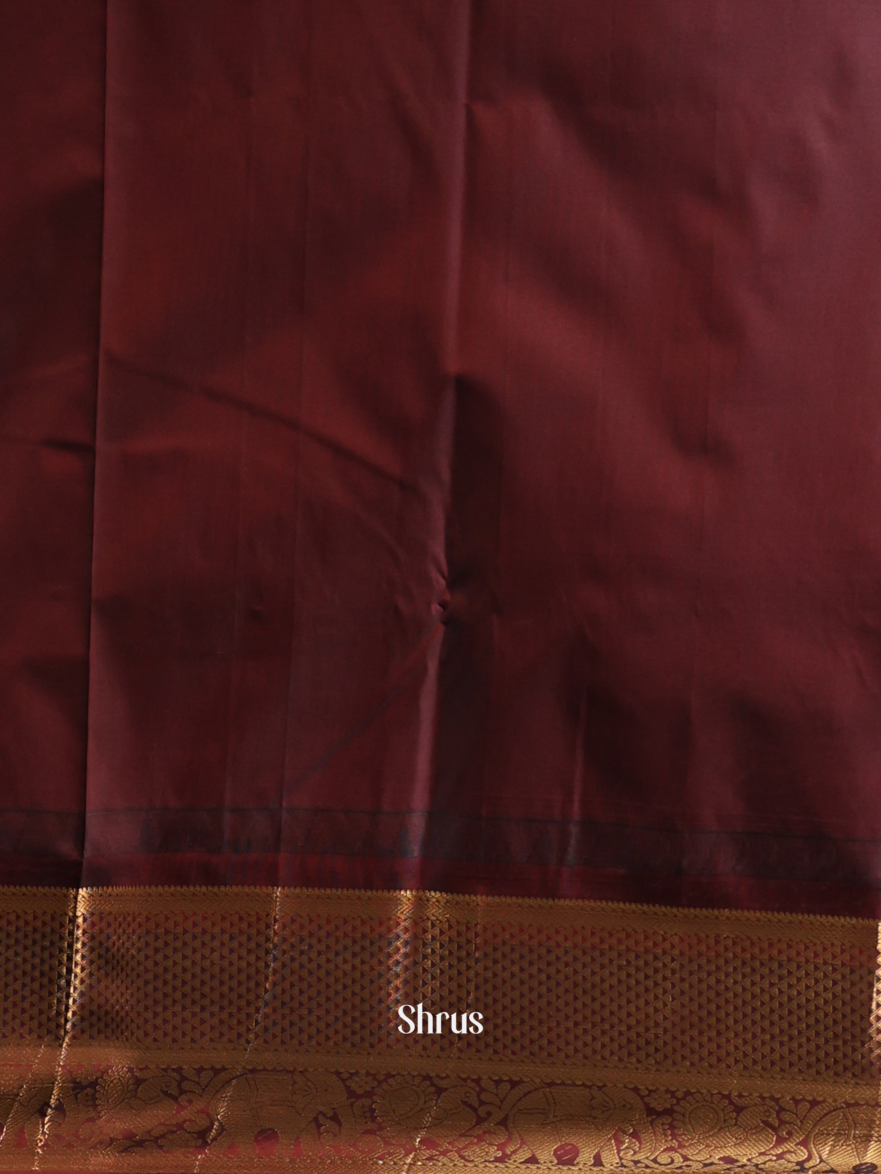 Blue & Brown - Gadwal halfpure Saree