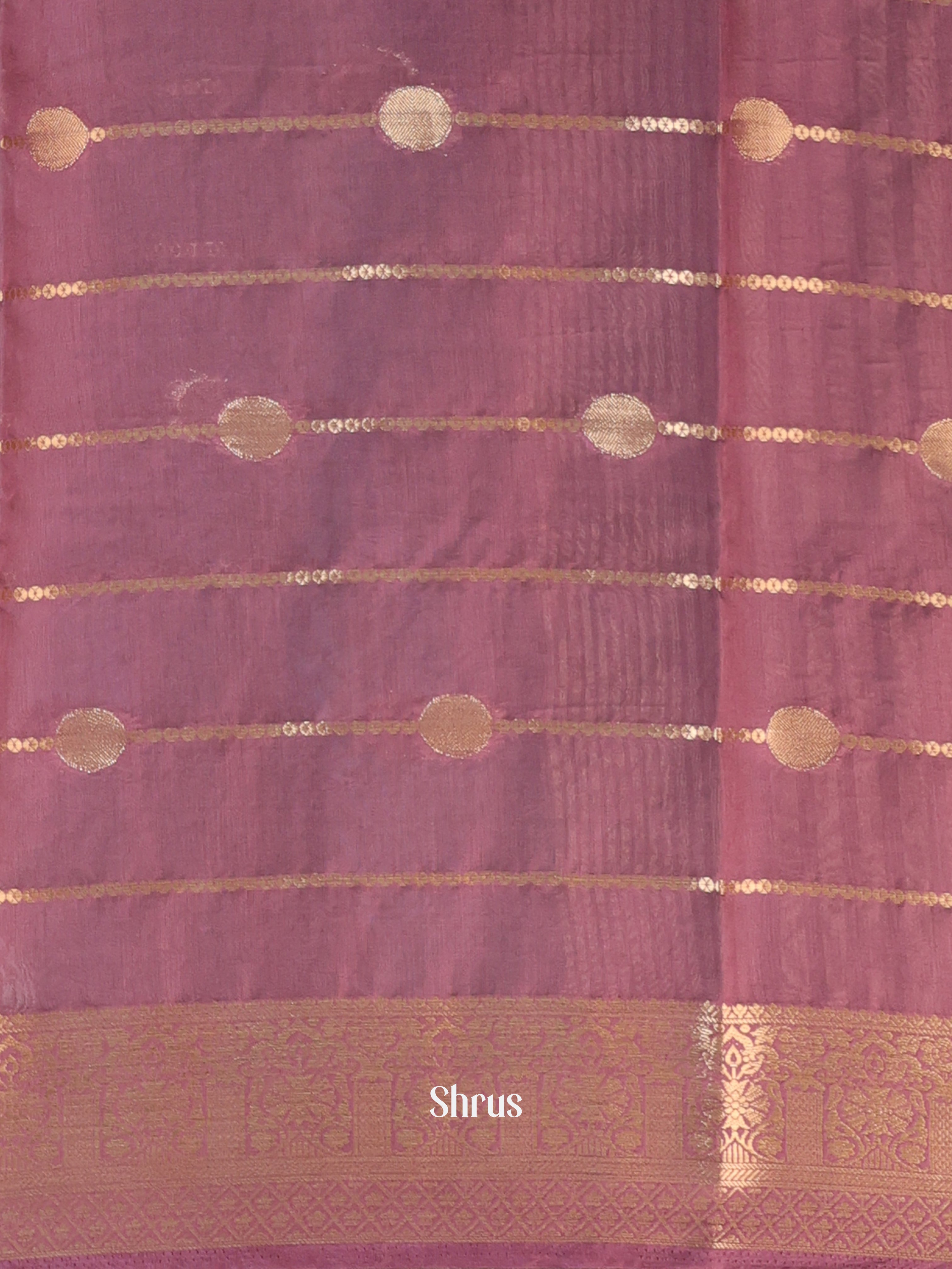 Green & Onion Pink - Semi Chanderi Saree