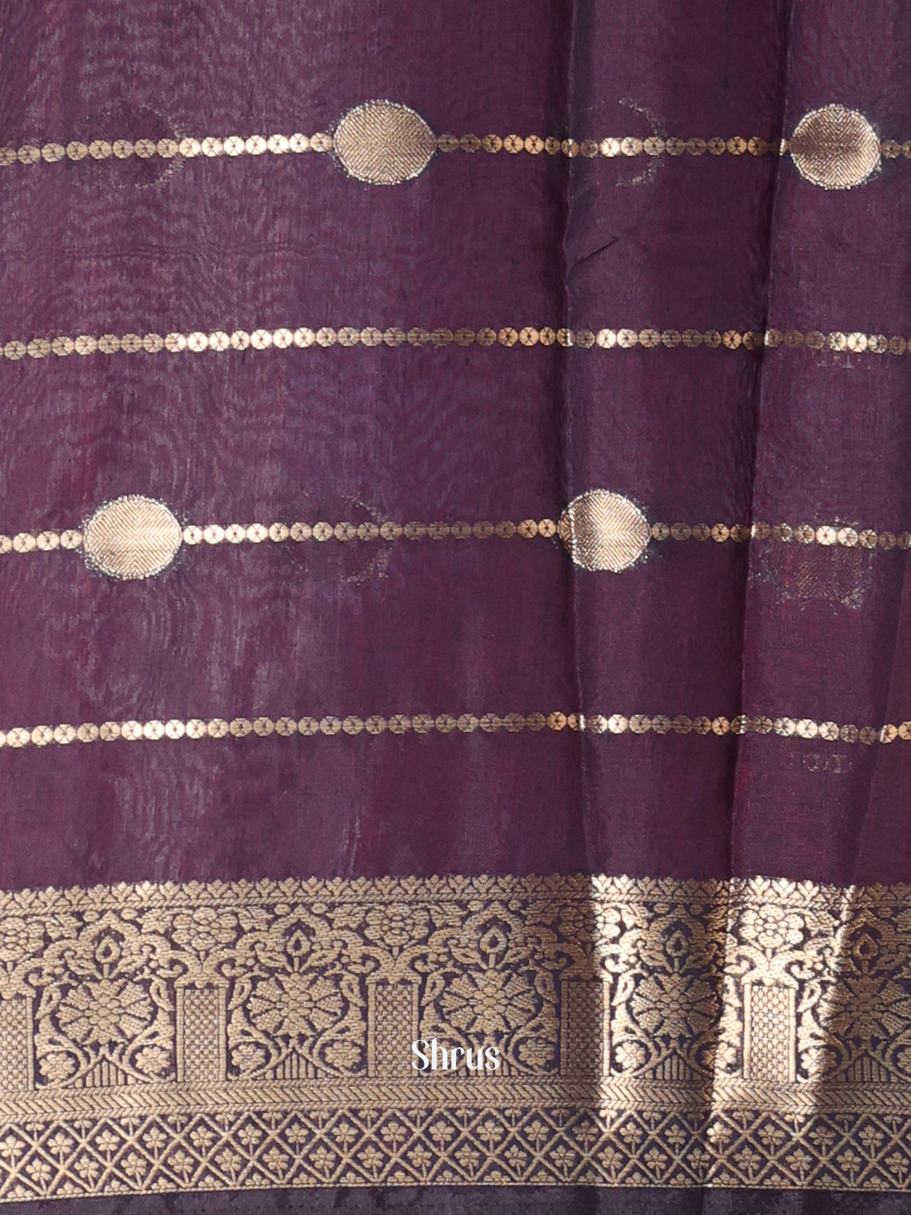 Pink & Violet - Semi Chanderi Saree