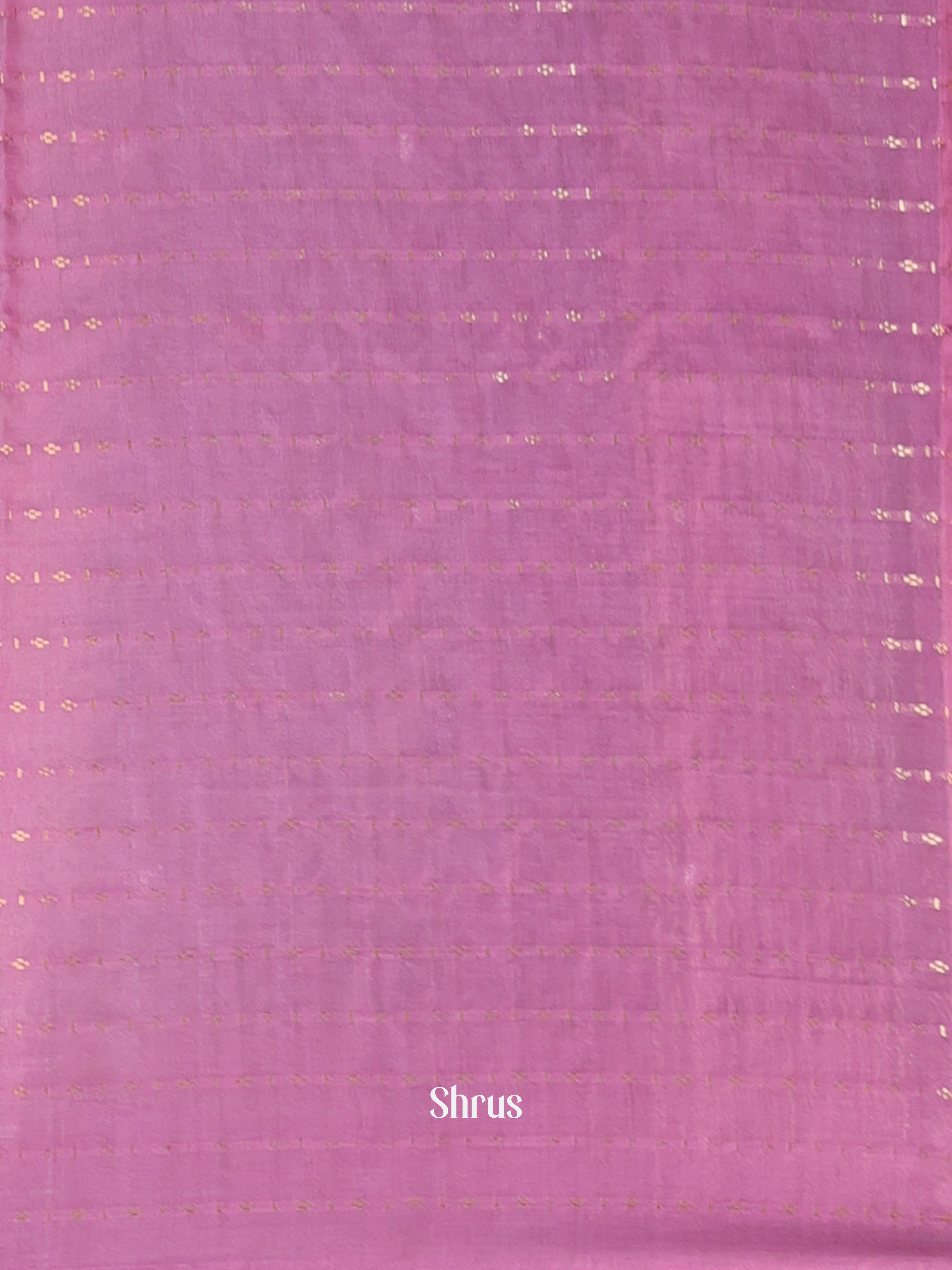 Green &  Purple- Semi Chanderi Saree