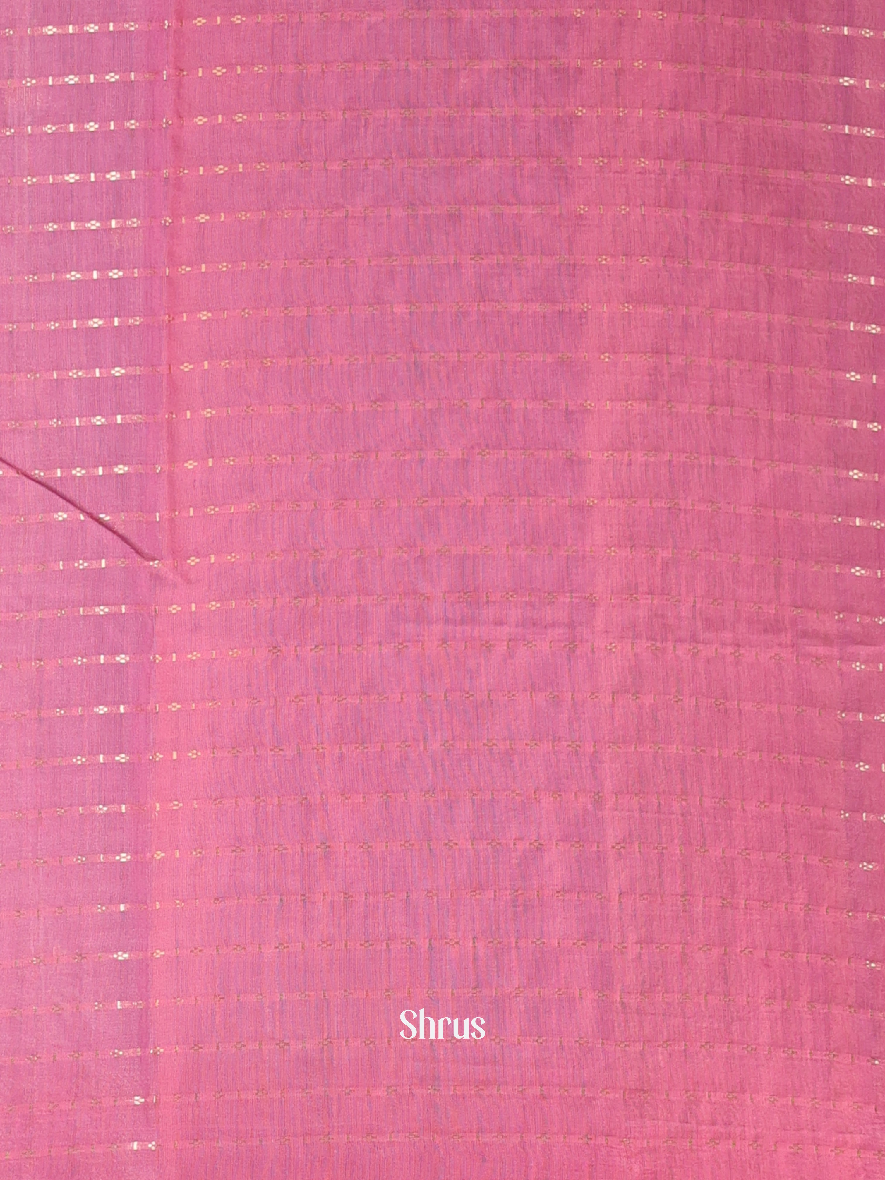 Grey & Pink - Semi Chanderi Saree