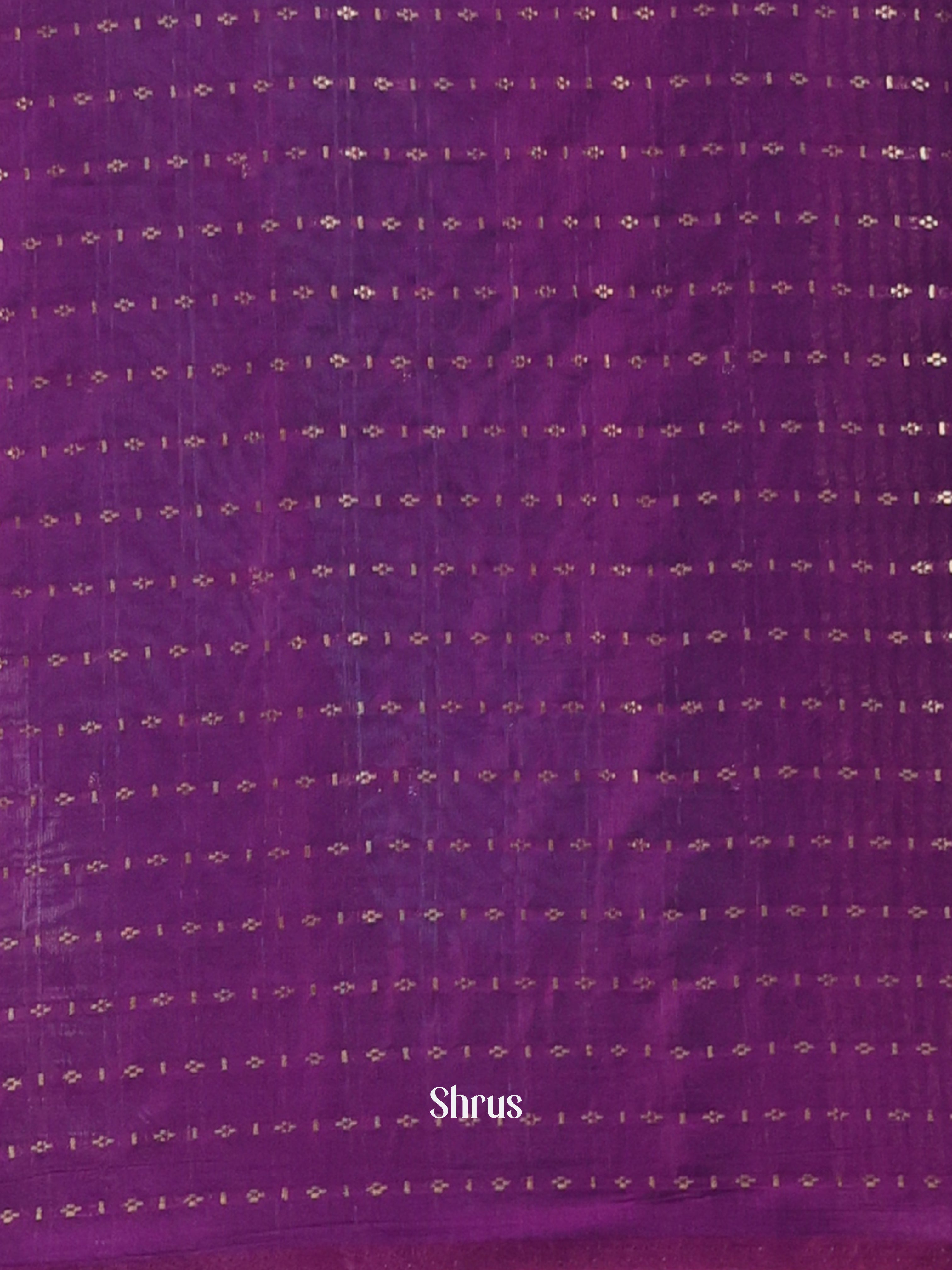 blue & Violet- Semi Chanderi Saree