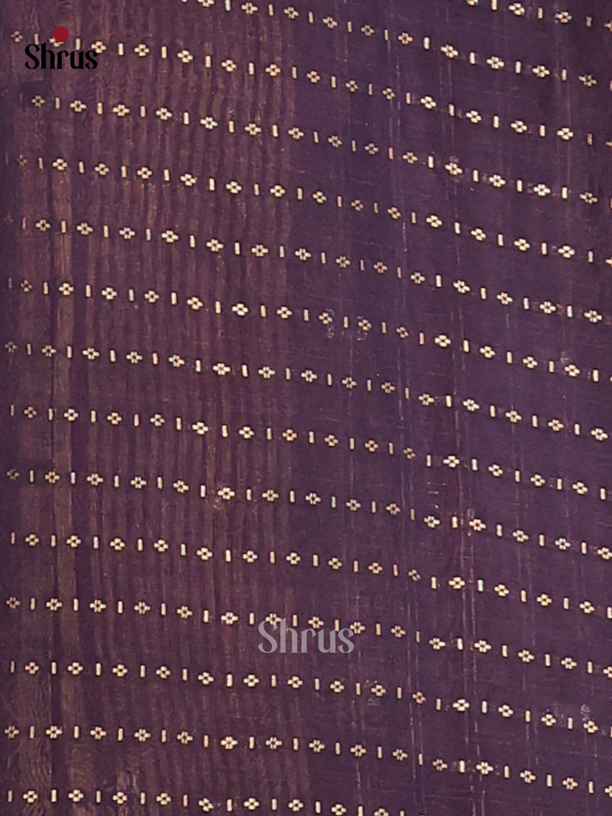 Violet with Navy blue - Semi Chanderi - CJS03101 - Shop on Shrus.com