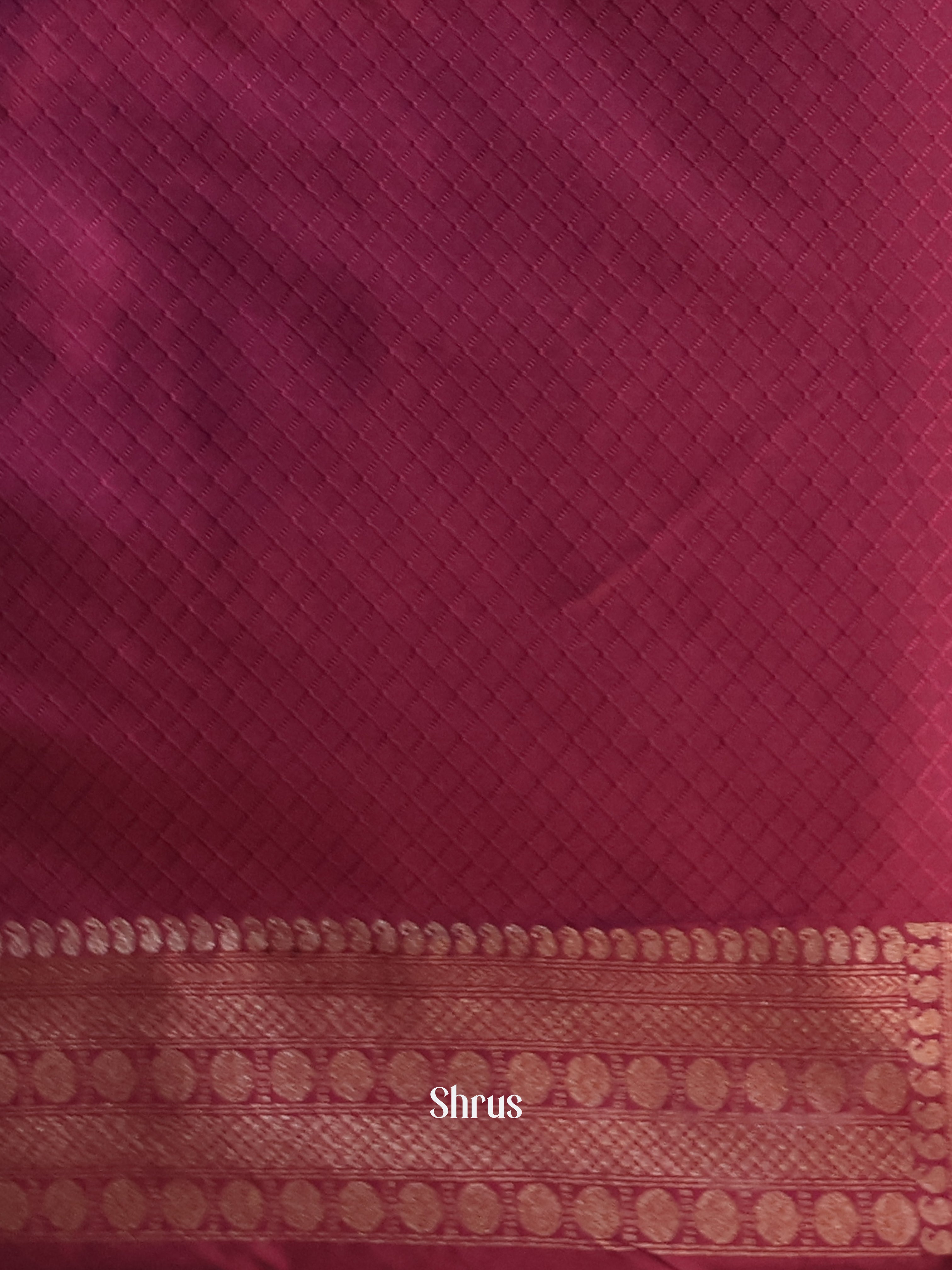 Maroon - Semi Banarasi Saree