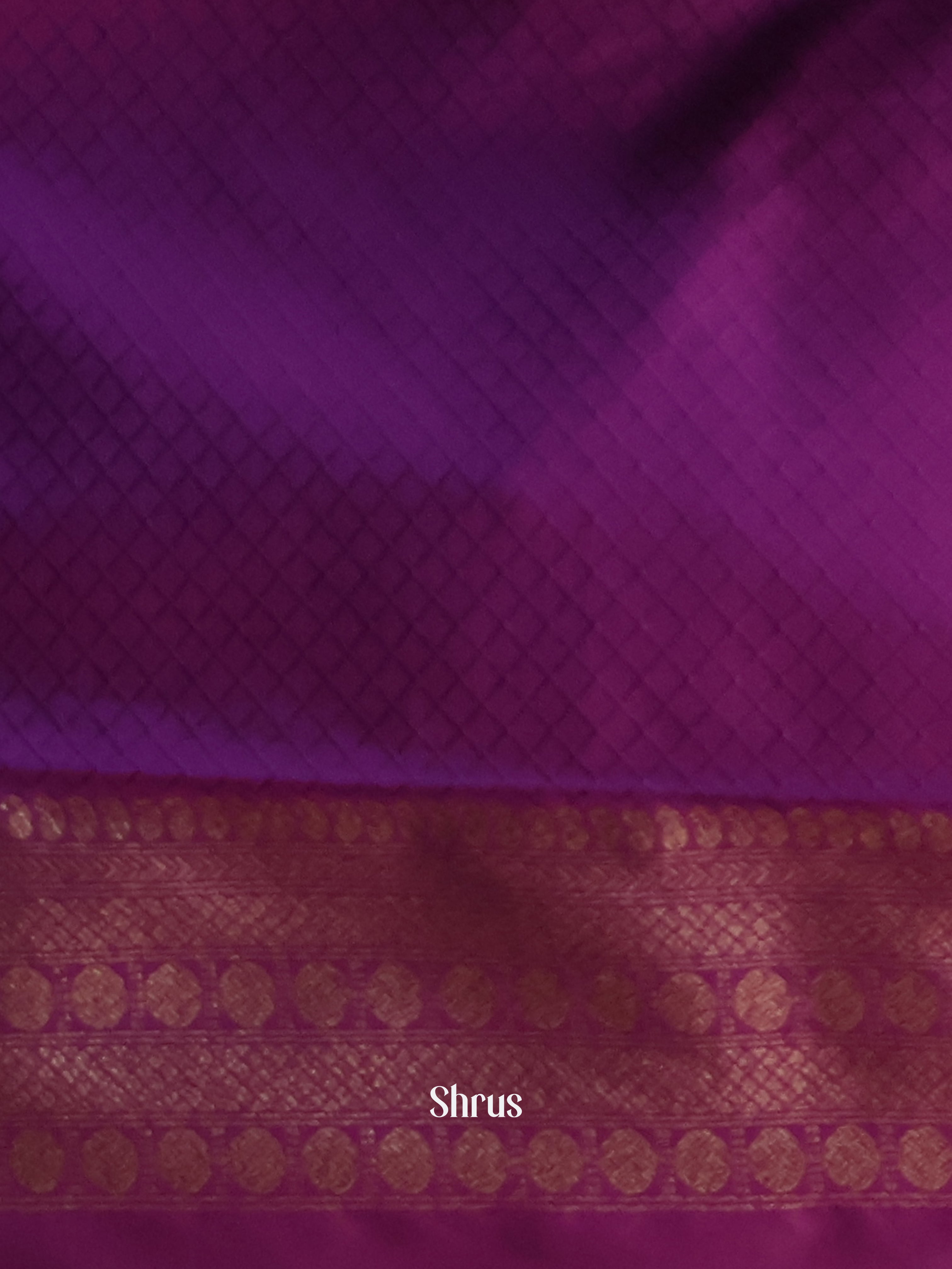 Majenta - Semi Banarasi Saree