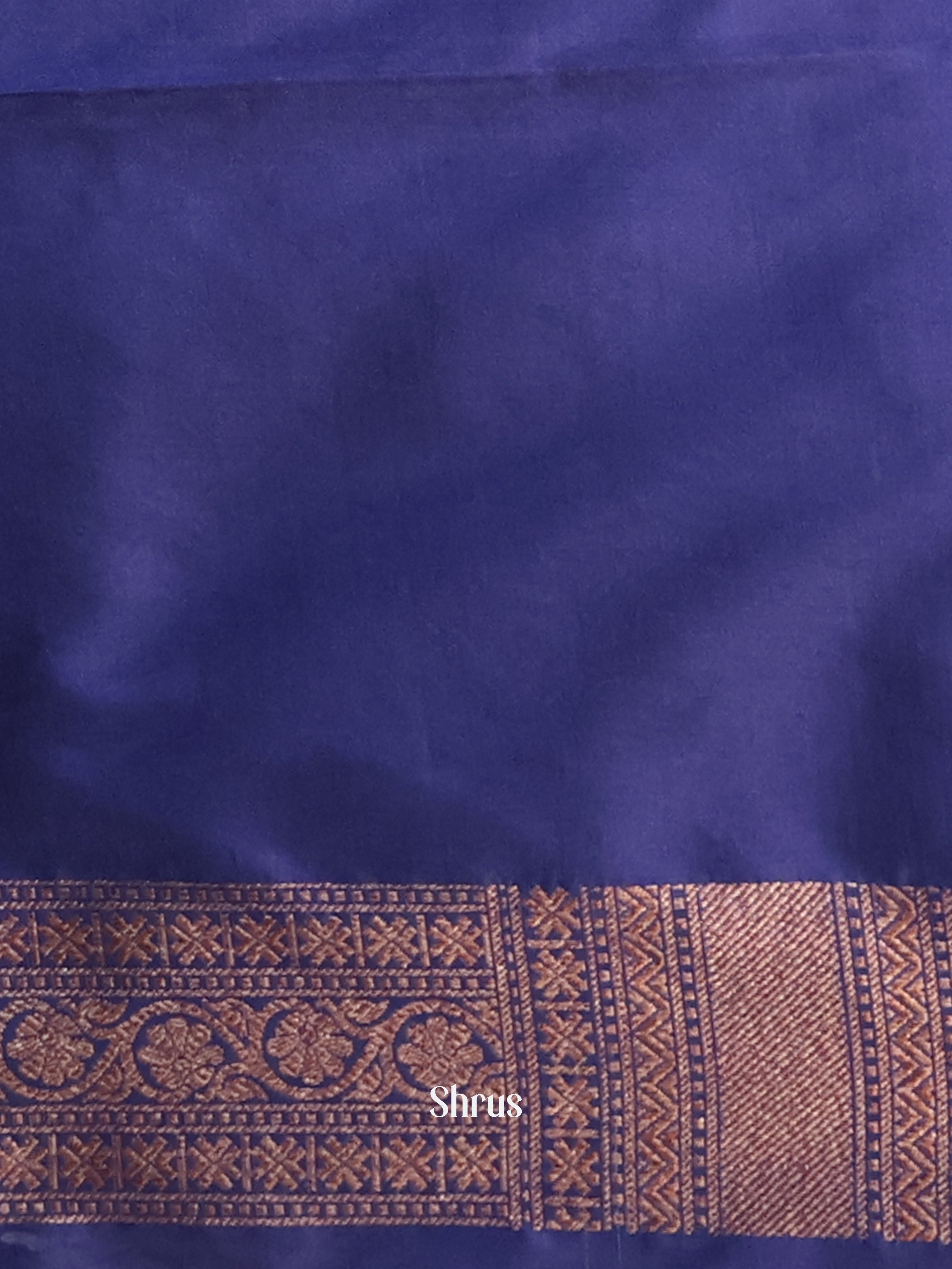 Violet - Semi Banarasi Saree