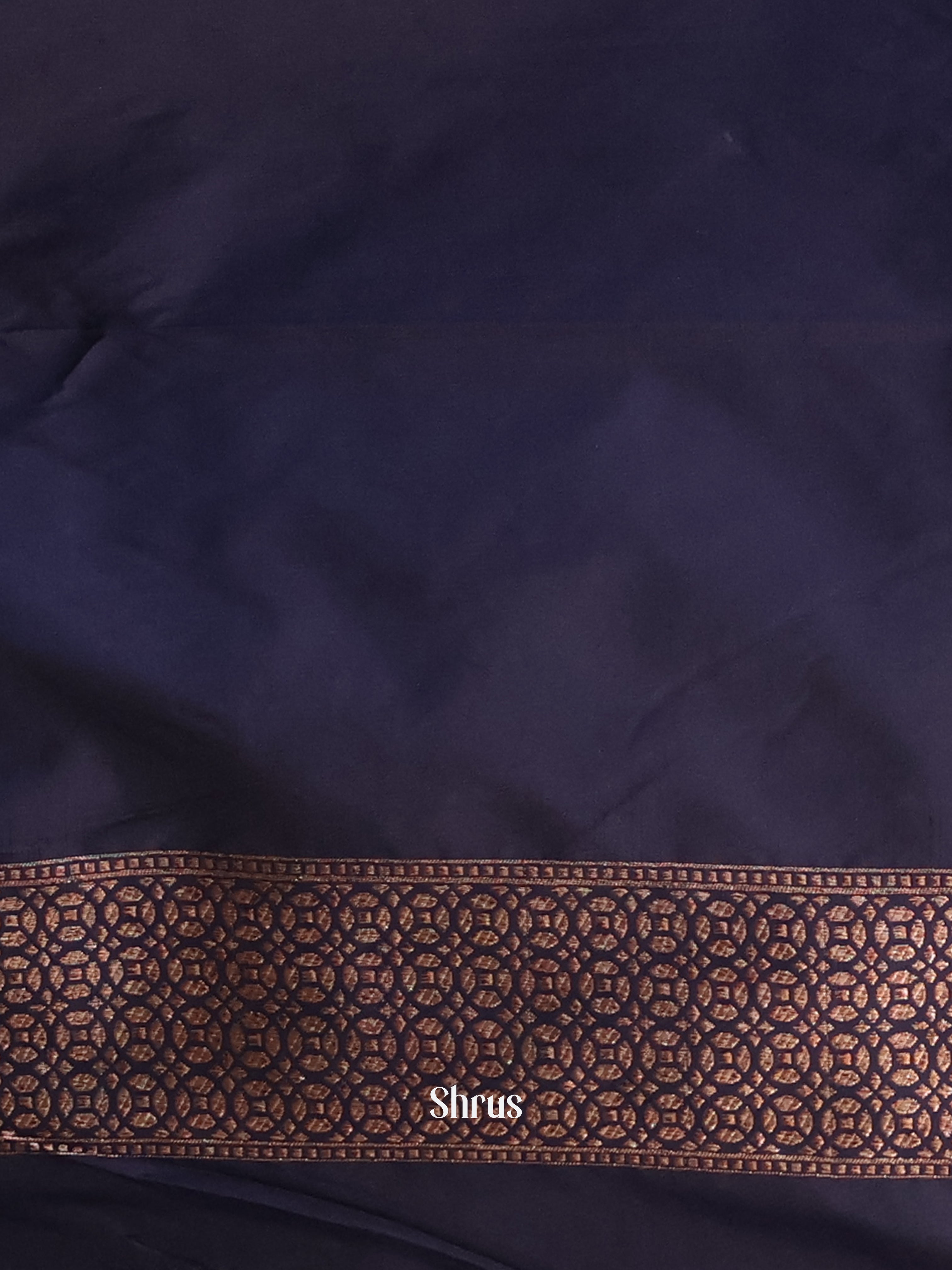 Blue - Semi Banarasi Saree