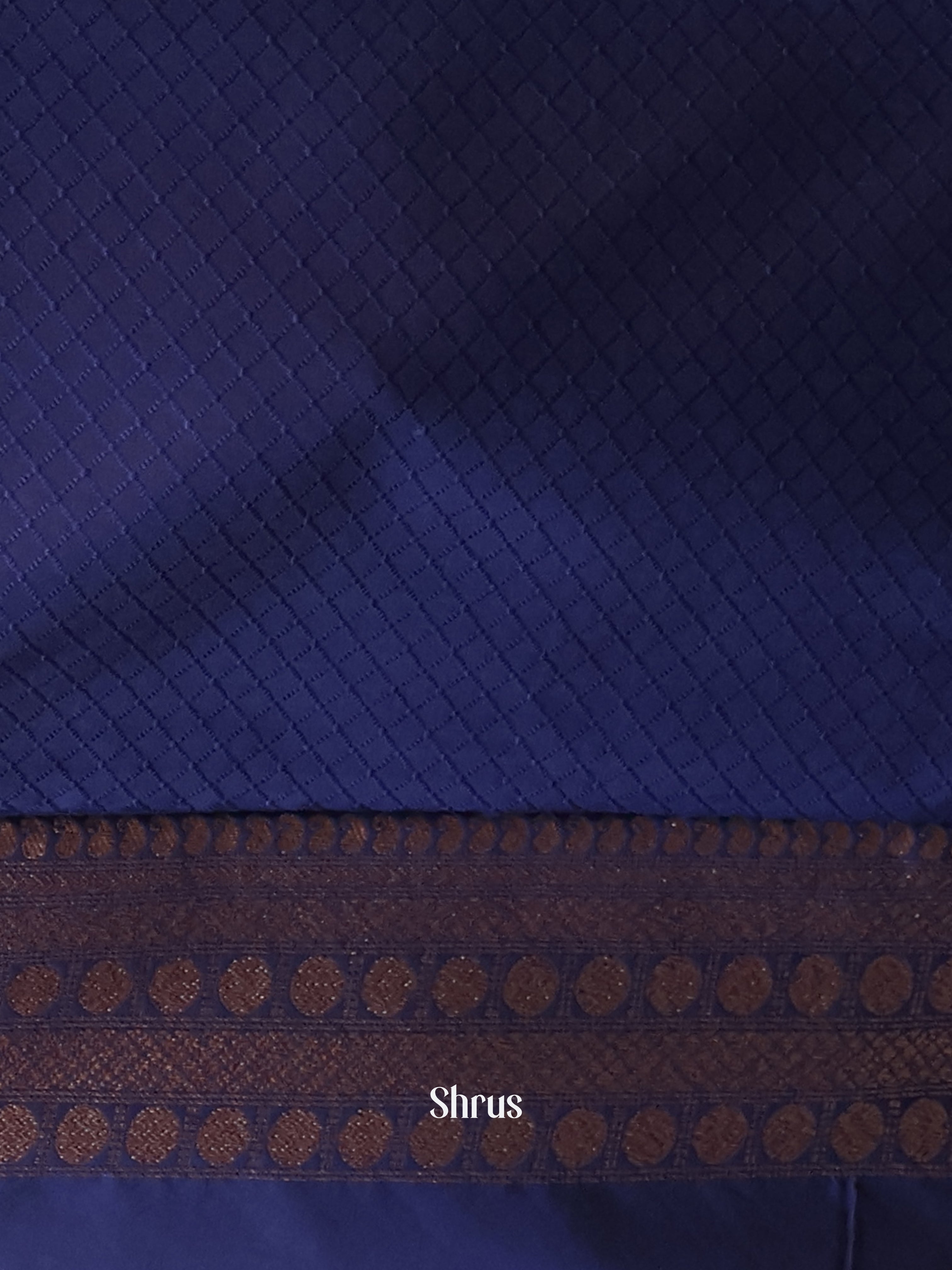 Blue - Semi Banarasi Saree