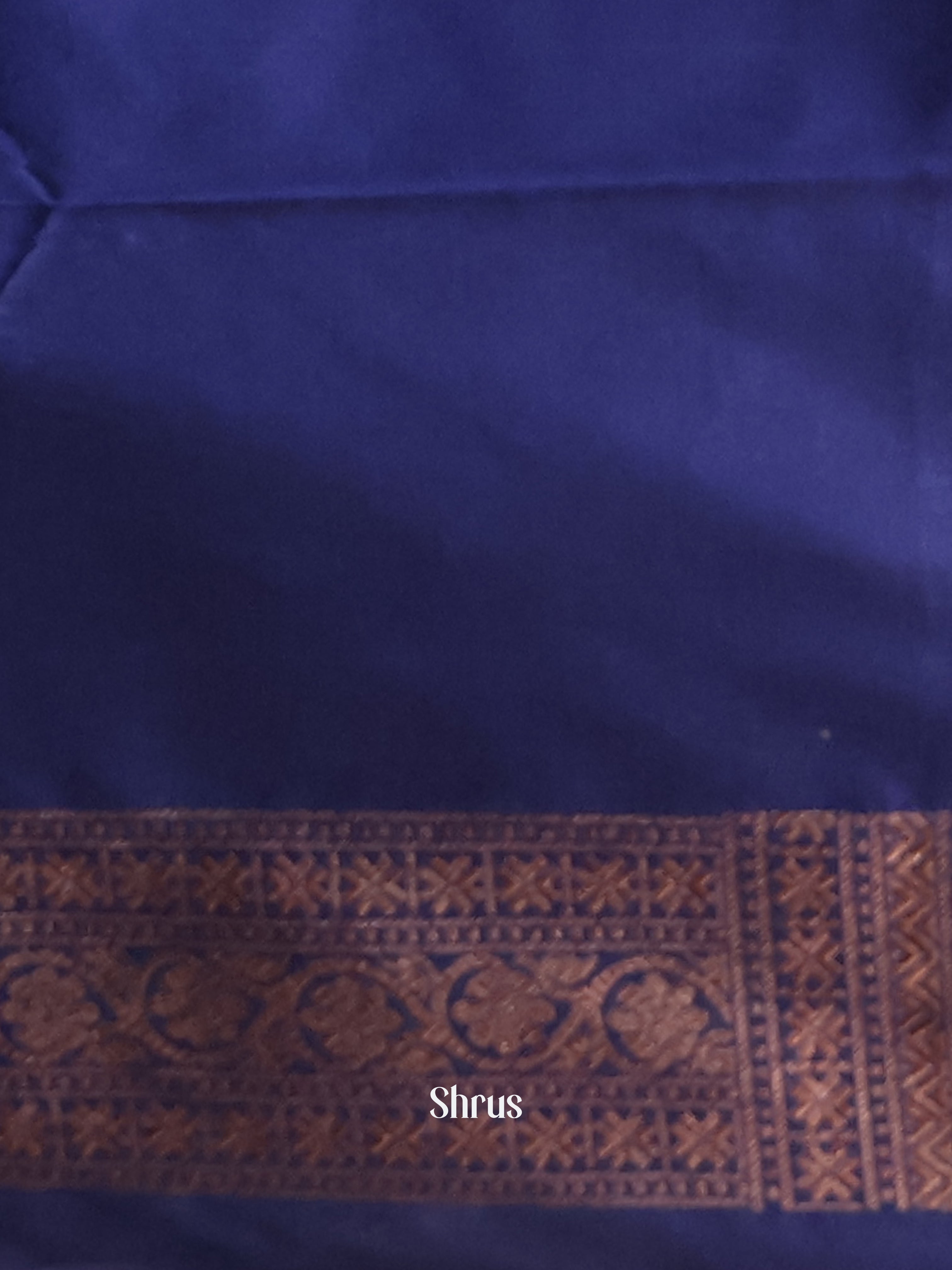 Blue - Semi Banarasi Saree