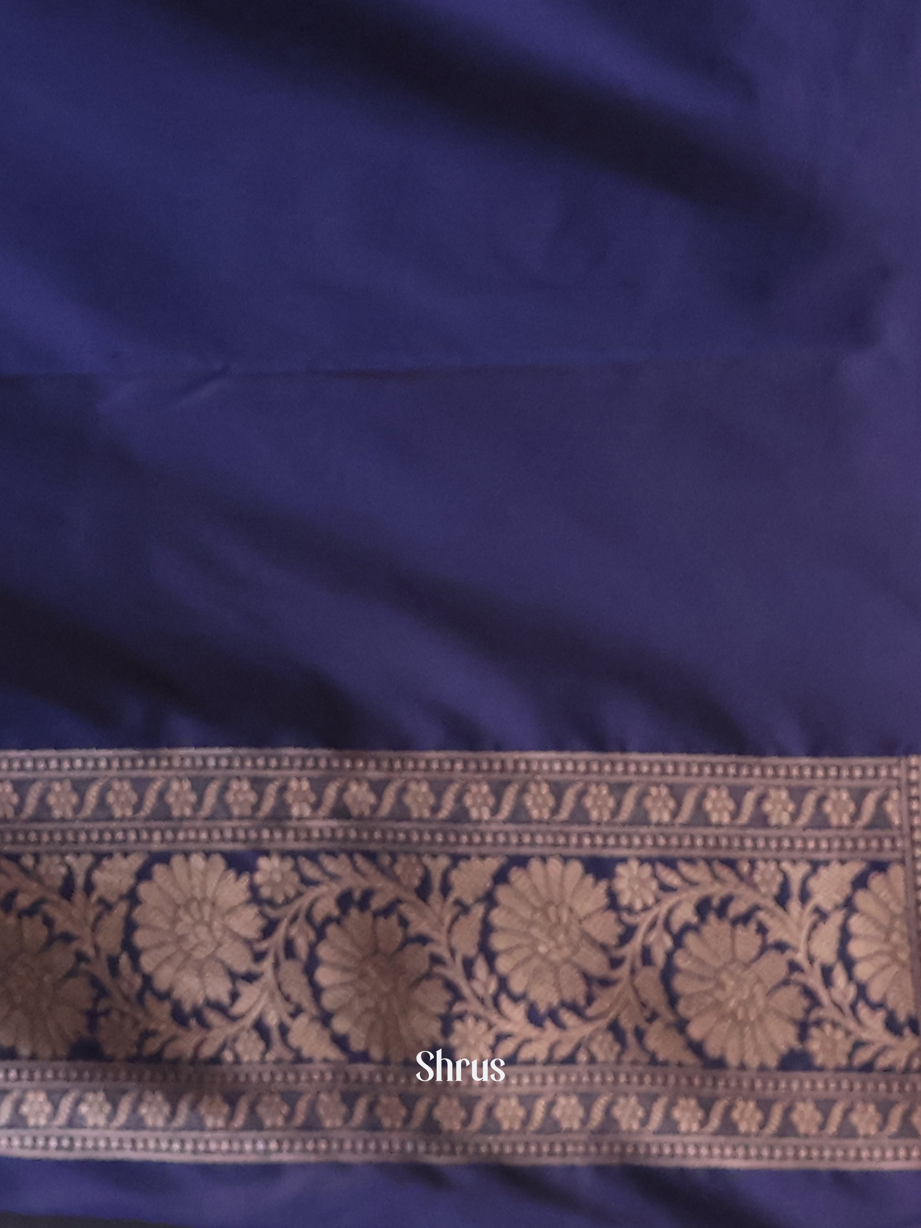 Blue- Semi Banarasi Saree