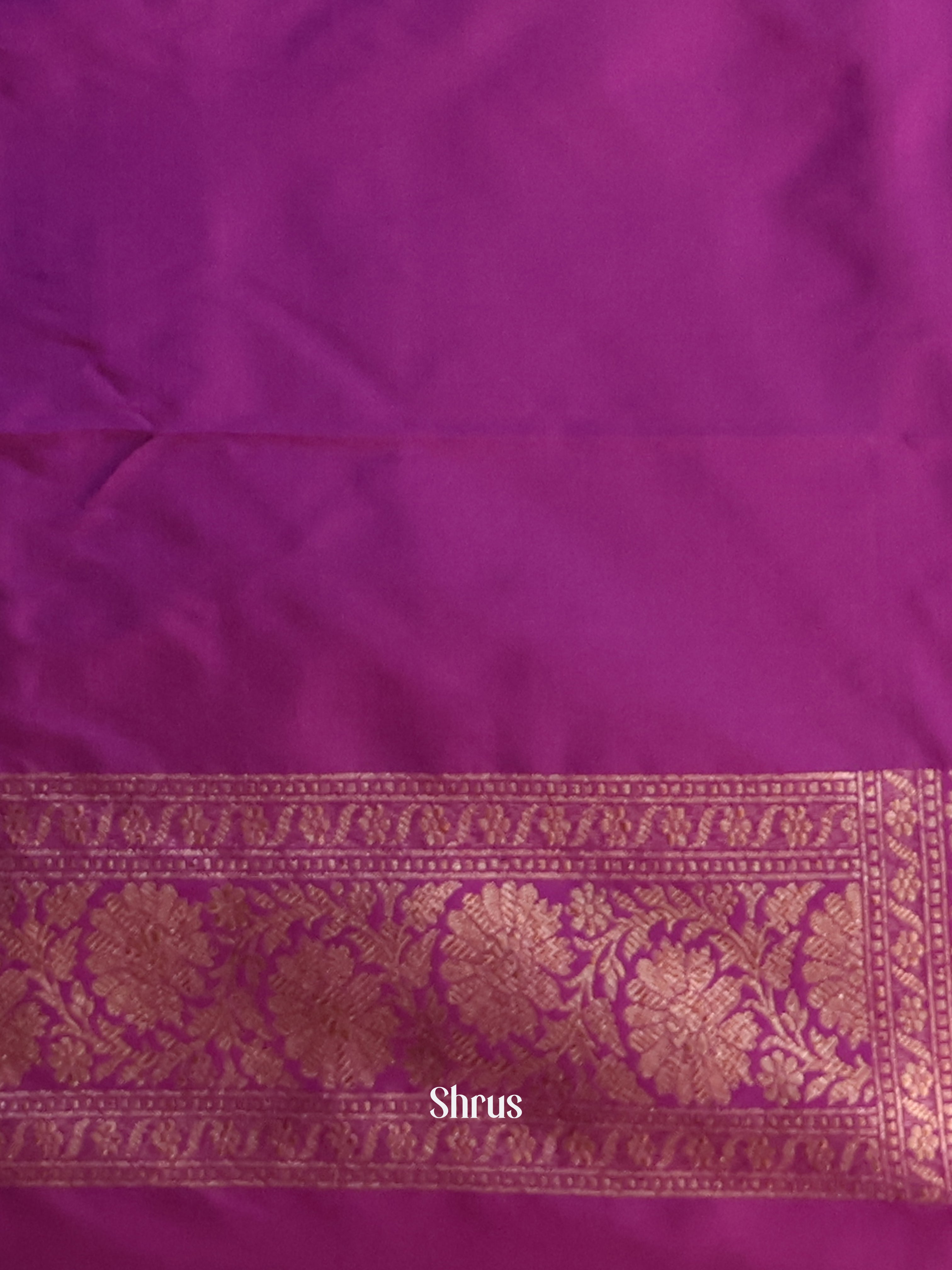 Majenta - Semi Banarasi Saree