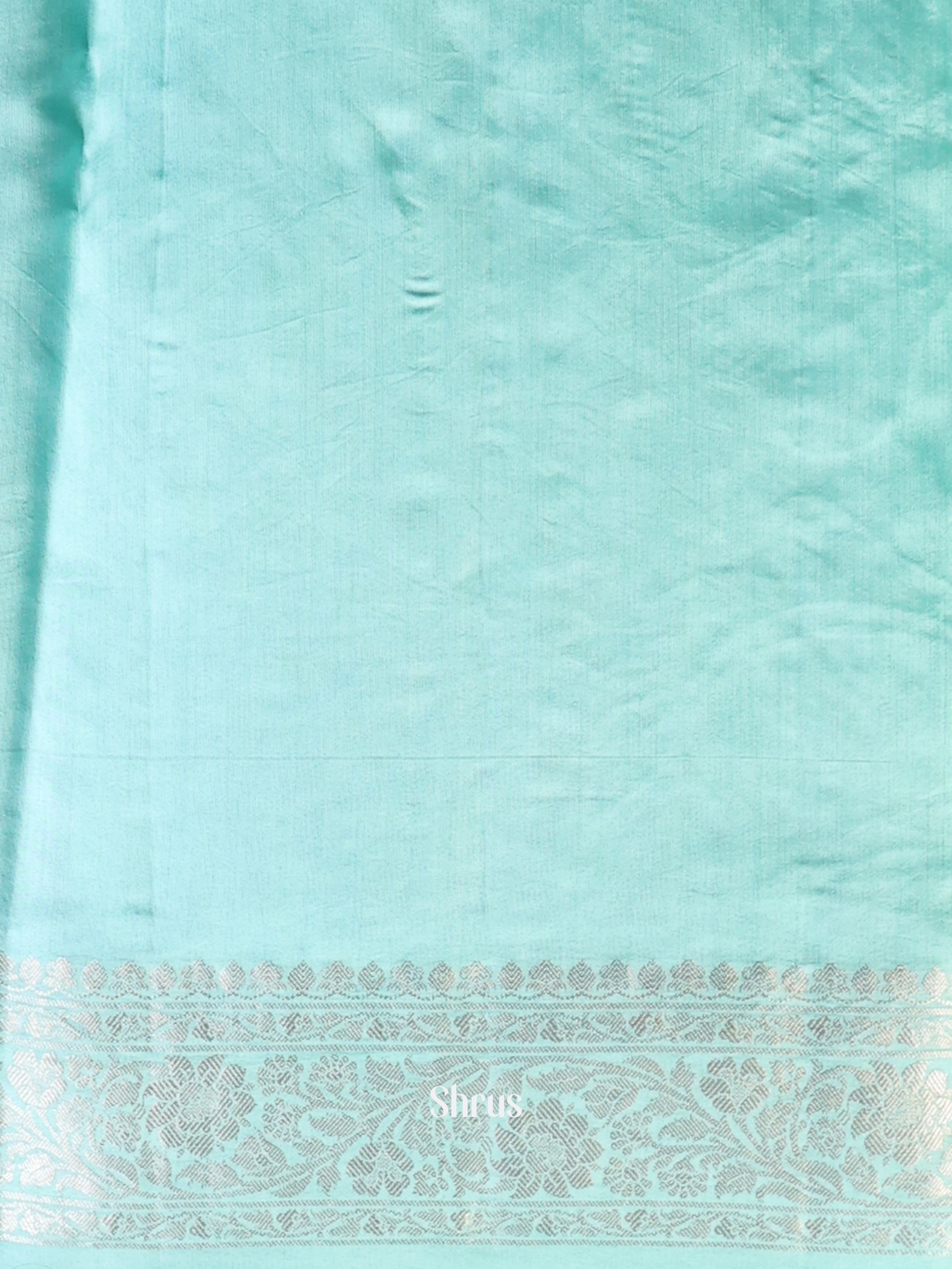 Ice Blue - Organza Saree