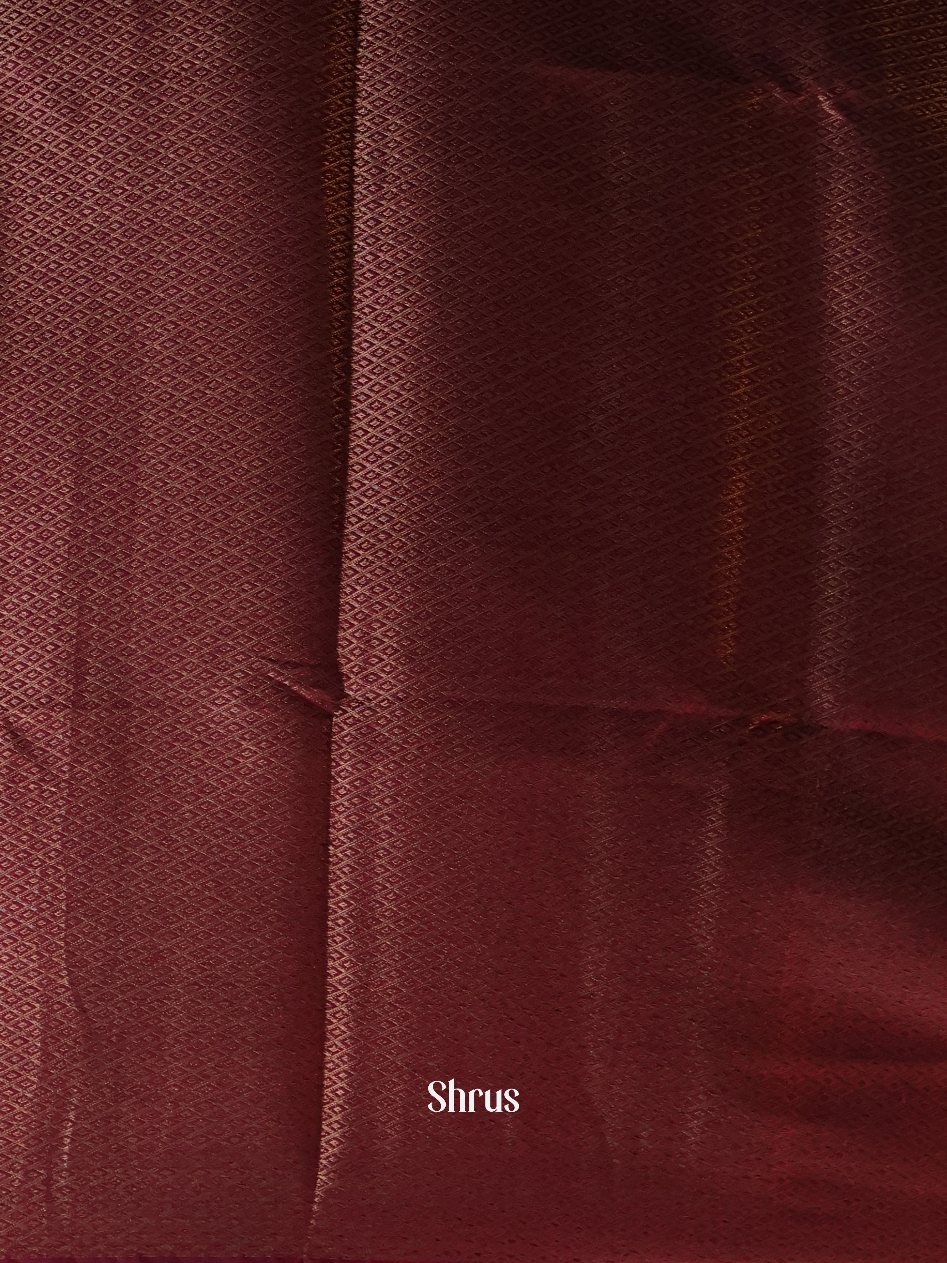 Blue & Maroon- Semi Jute Saree