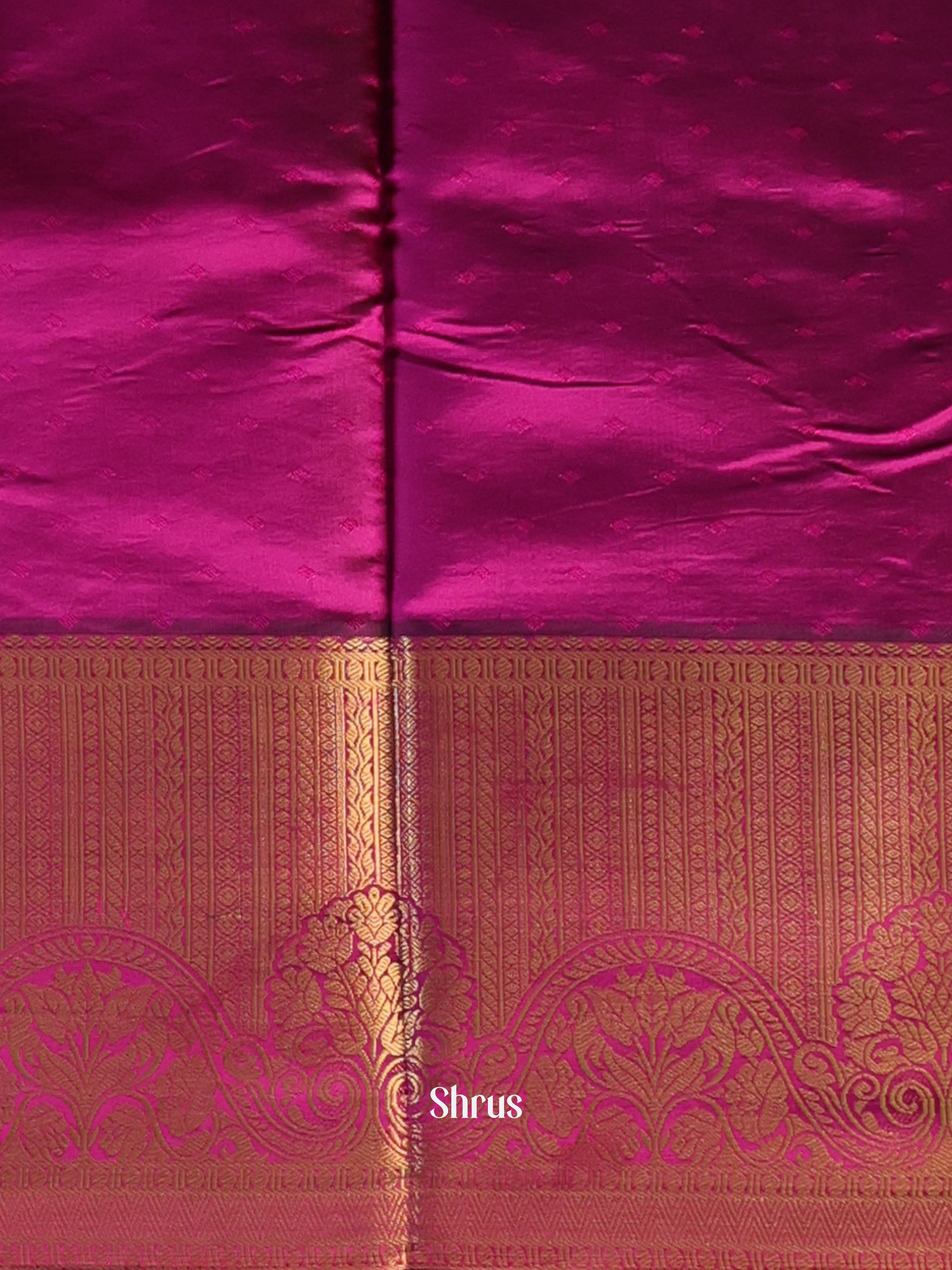 Mild Purple & Wine- Printed Silk Saree