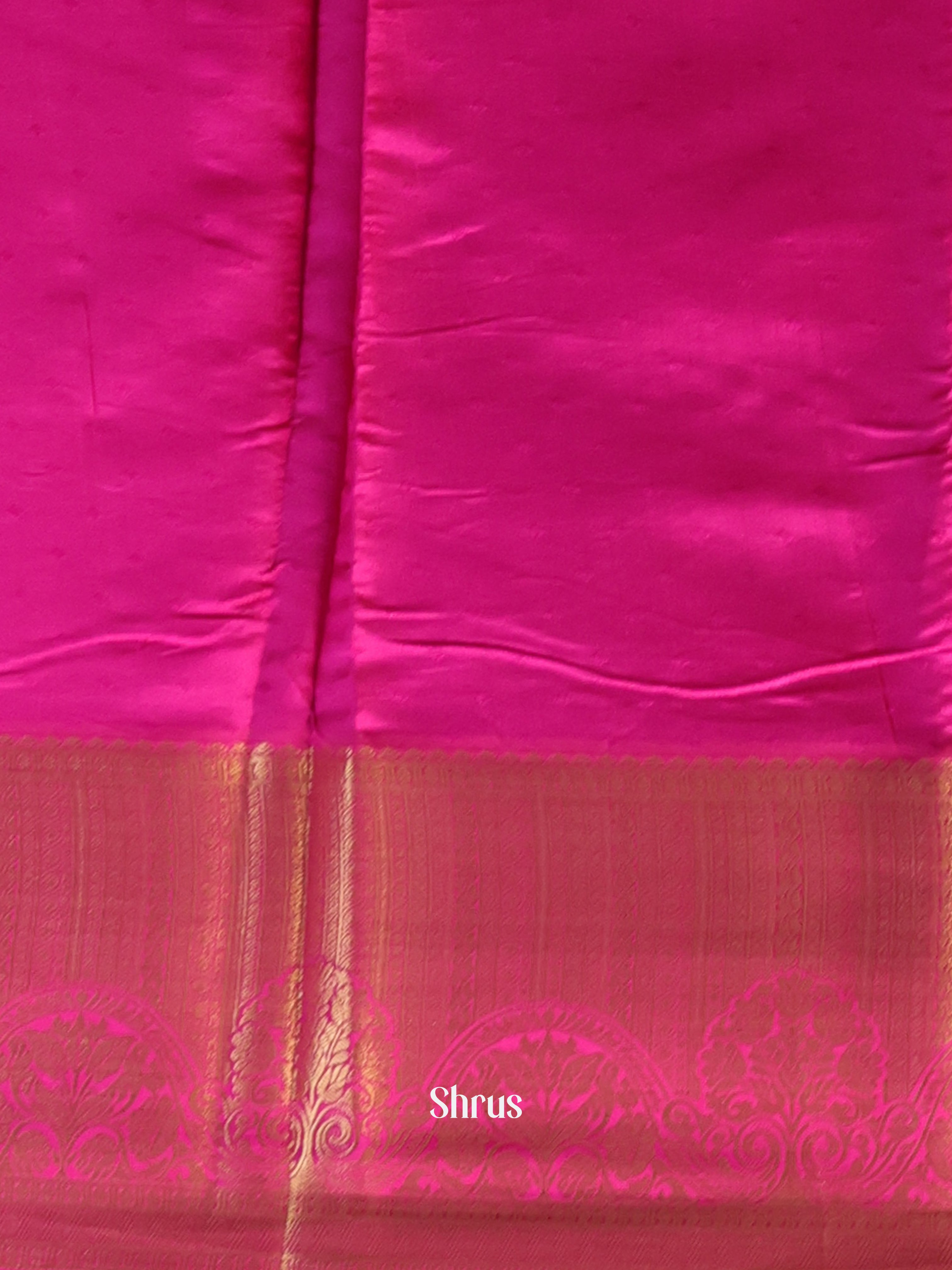 Rose Pink- Printed Silk Saree