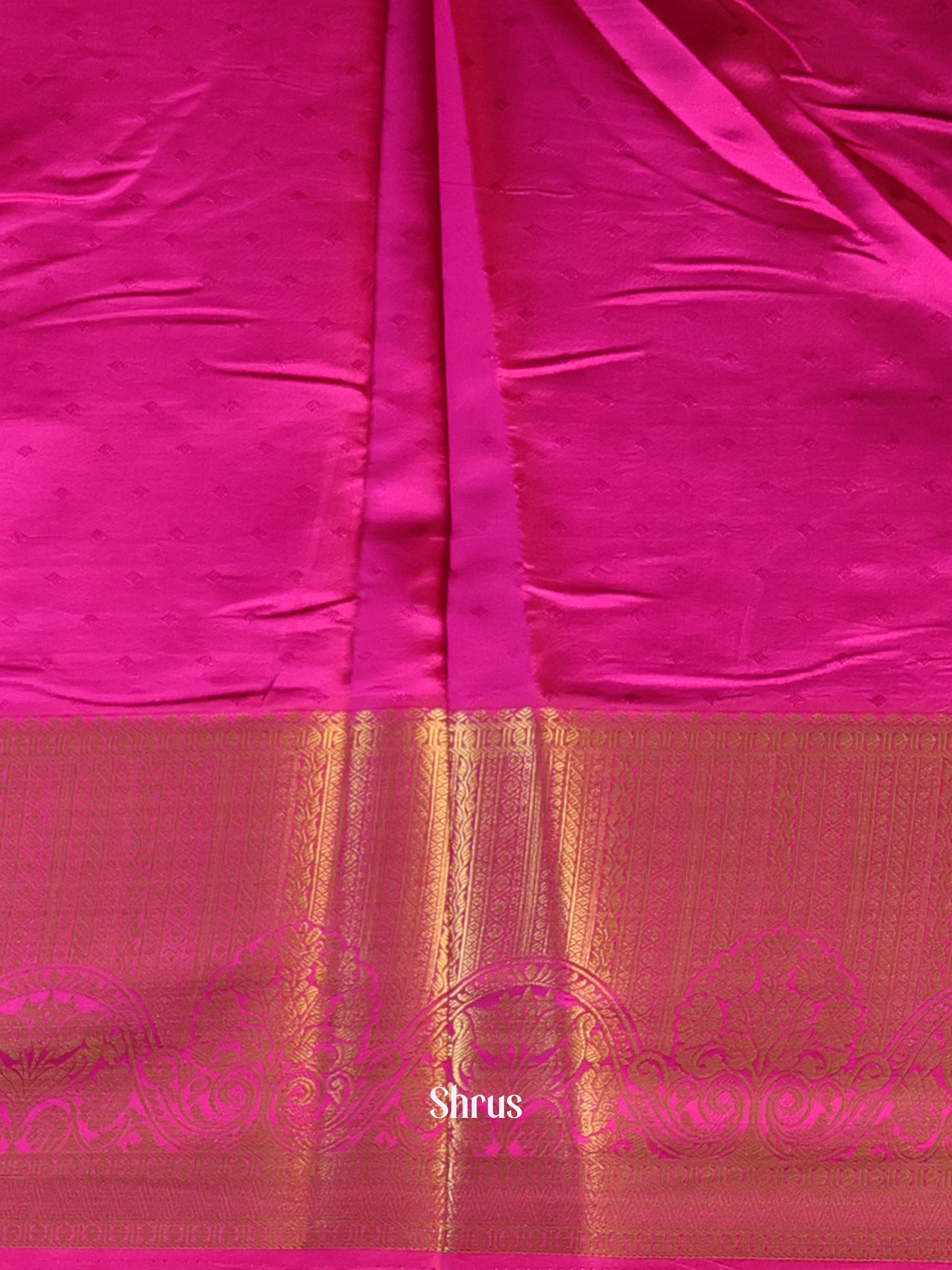 Brick & Majenta - Printed Silk Saree