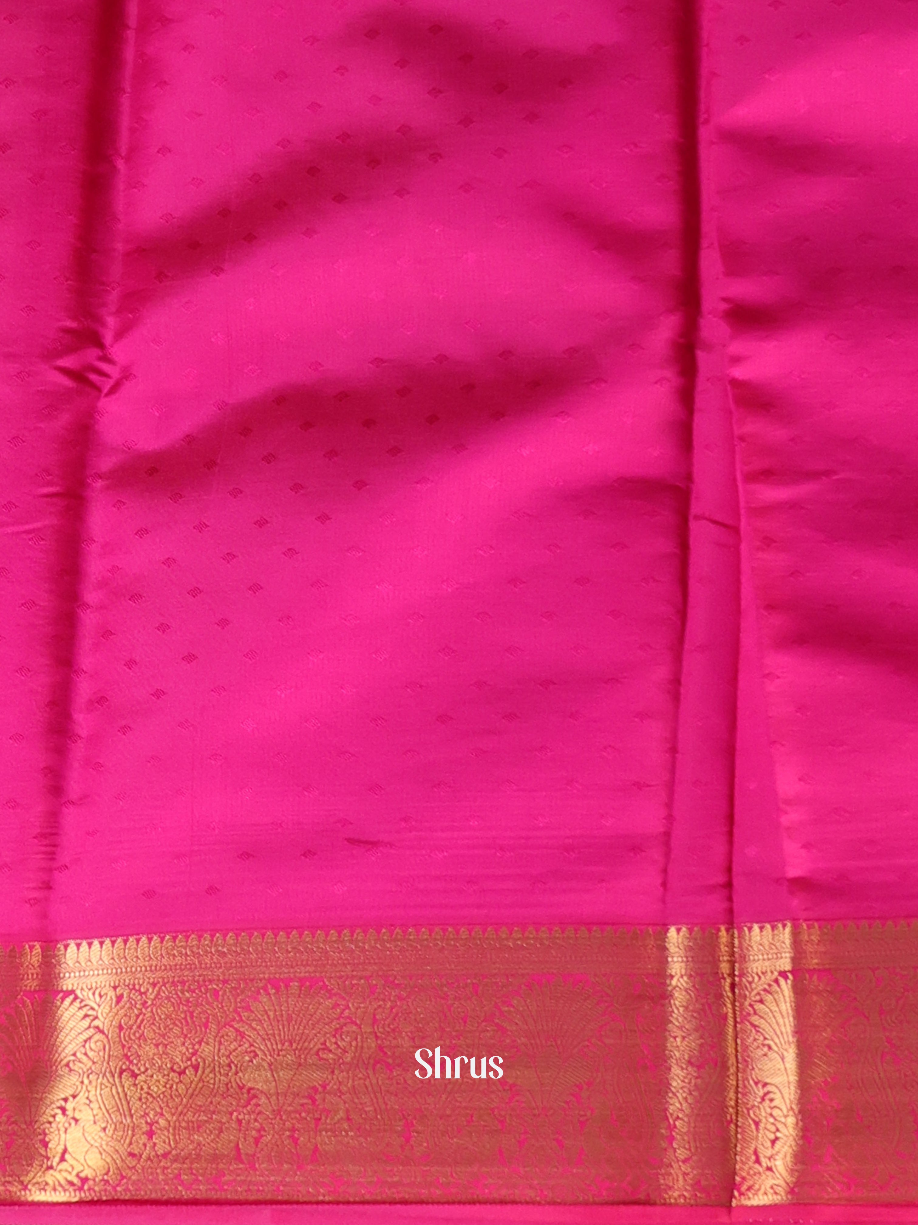 Brick & Majenta - Printed Silk Saree