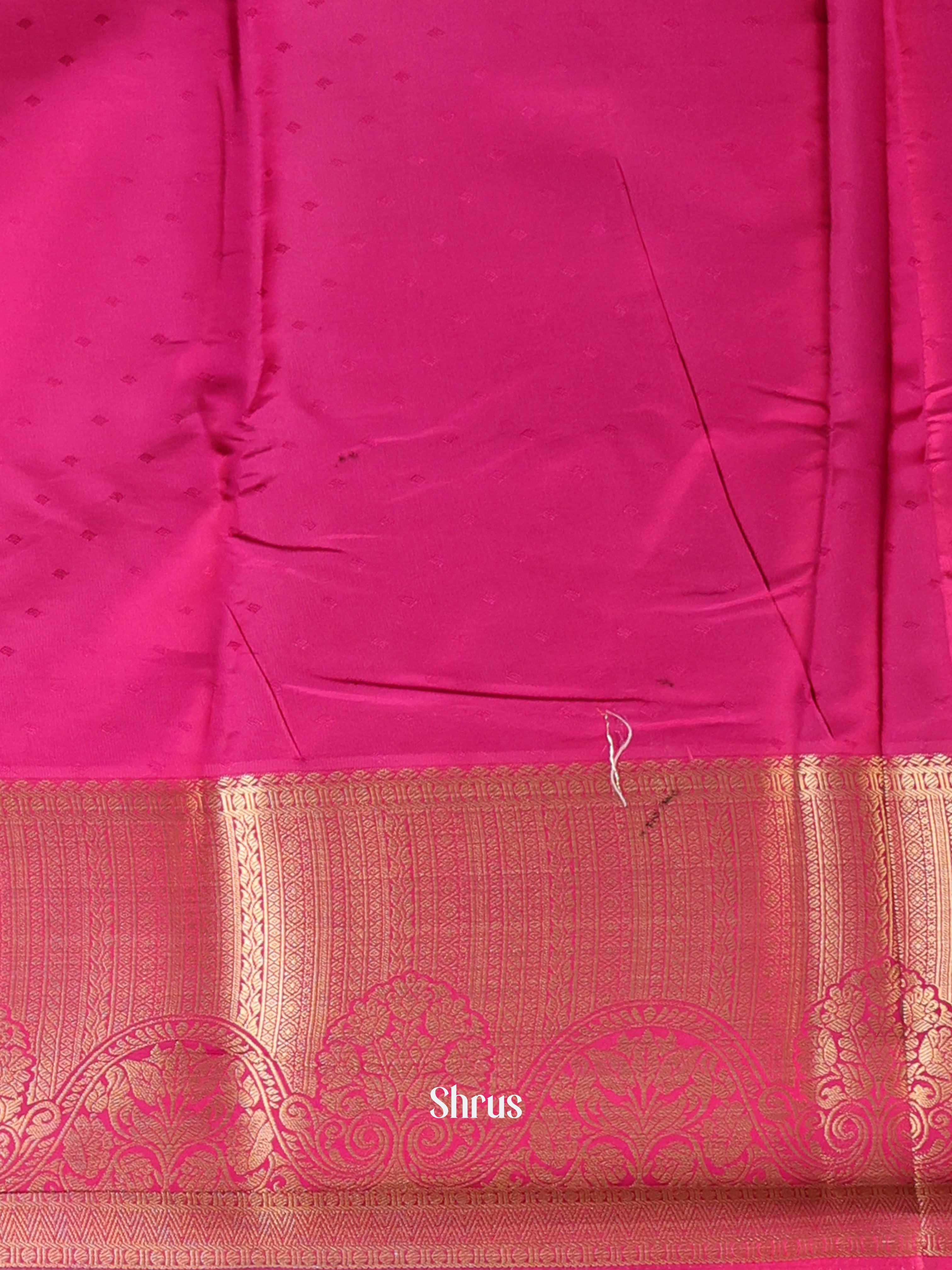 Purple & Maroon - Printed Silk Saree