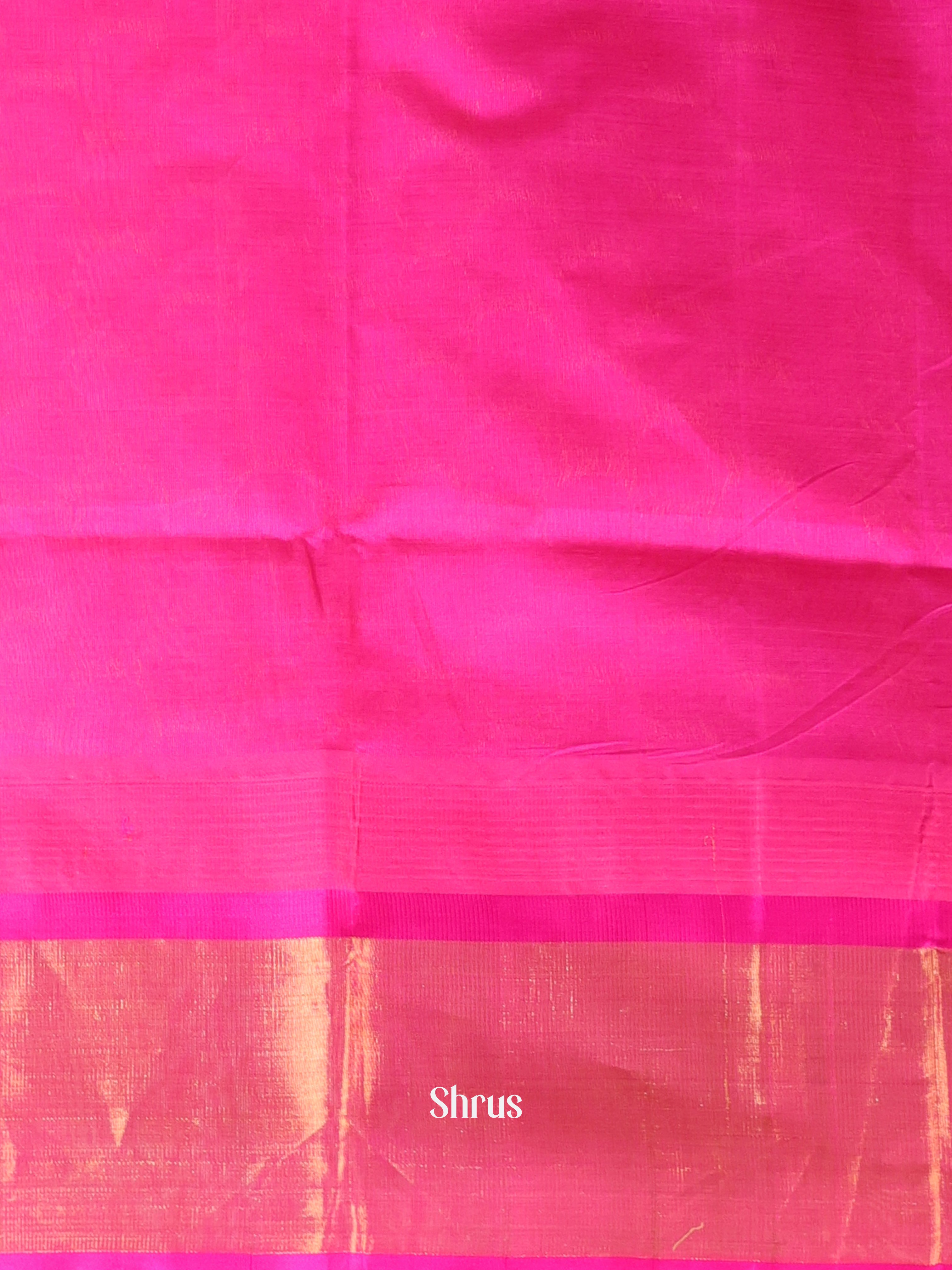 Orange & Pink - Hindolam Saree